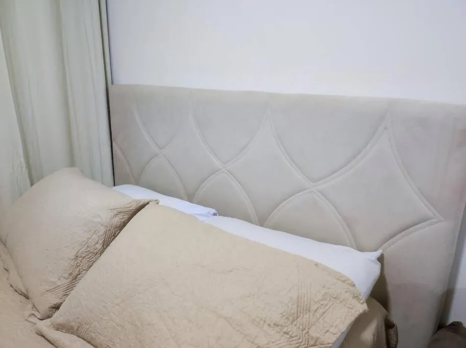 Bed in Fabuloso Apartamento central em Curitiba