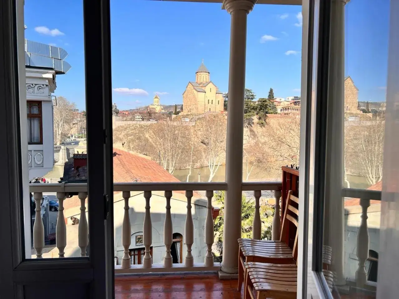 Deluxe Double or Twin Room with Balcony - single occupancy in Tbil Inn Hotel Deluxe Double or Twin Room with Balcony - single occupancy in Tbil Inn Hotel