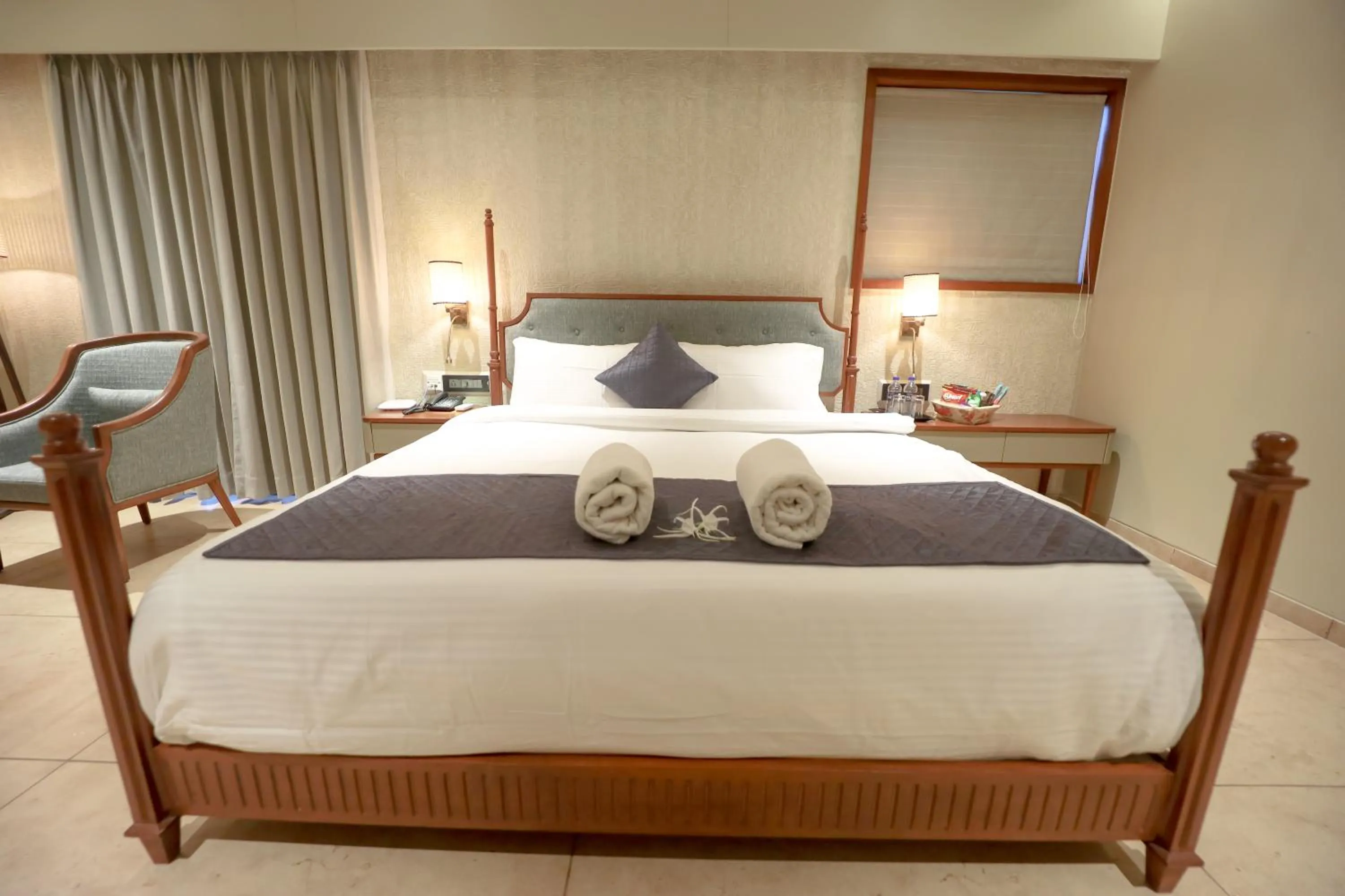 Bed in Pride Resort Ambaji