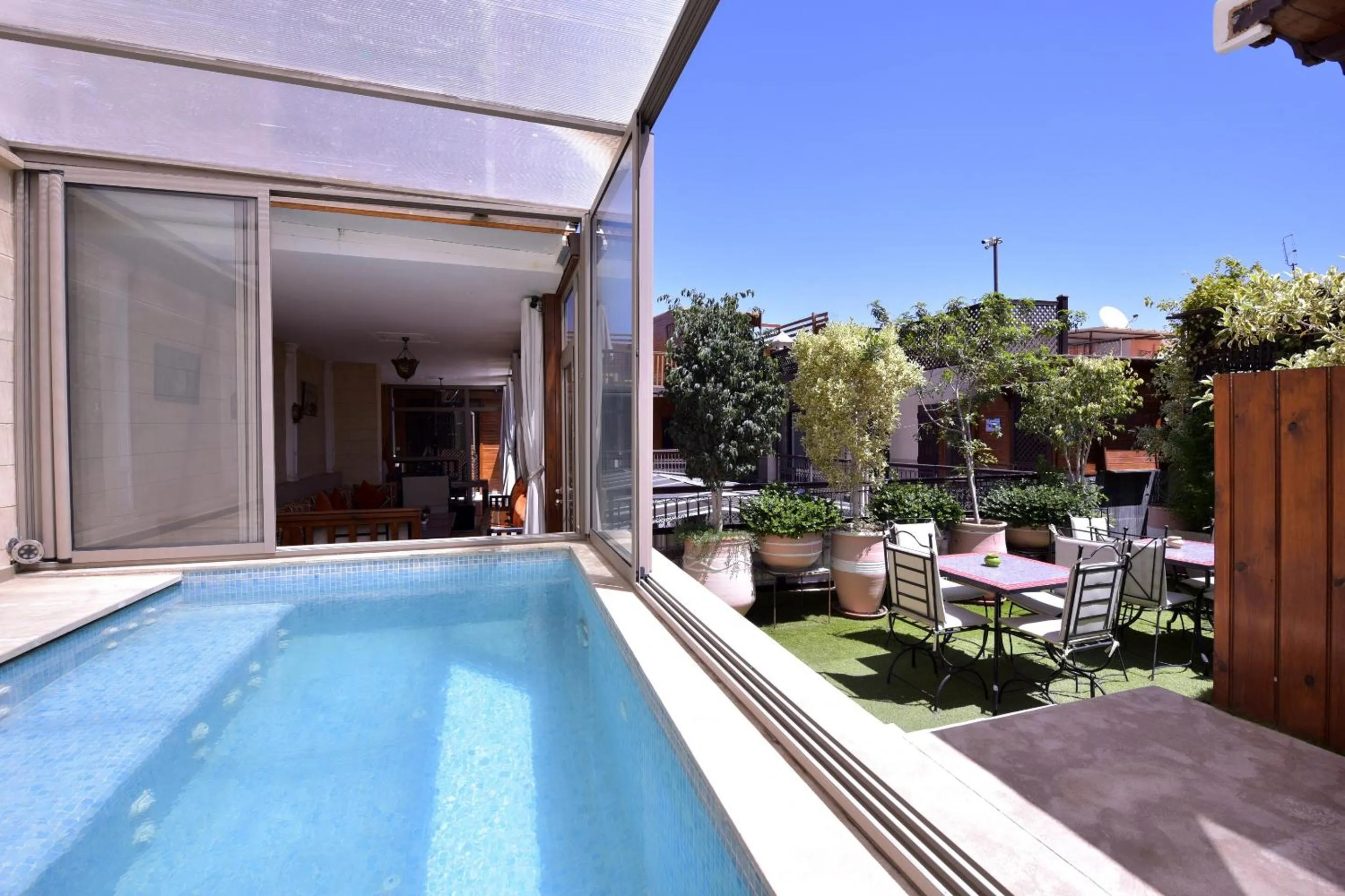 Pool view in RIAD KALE POLIS