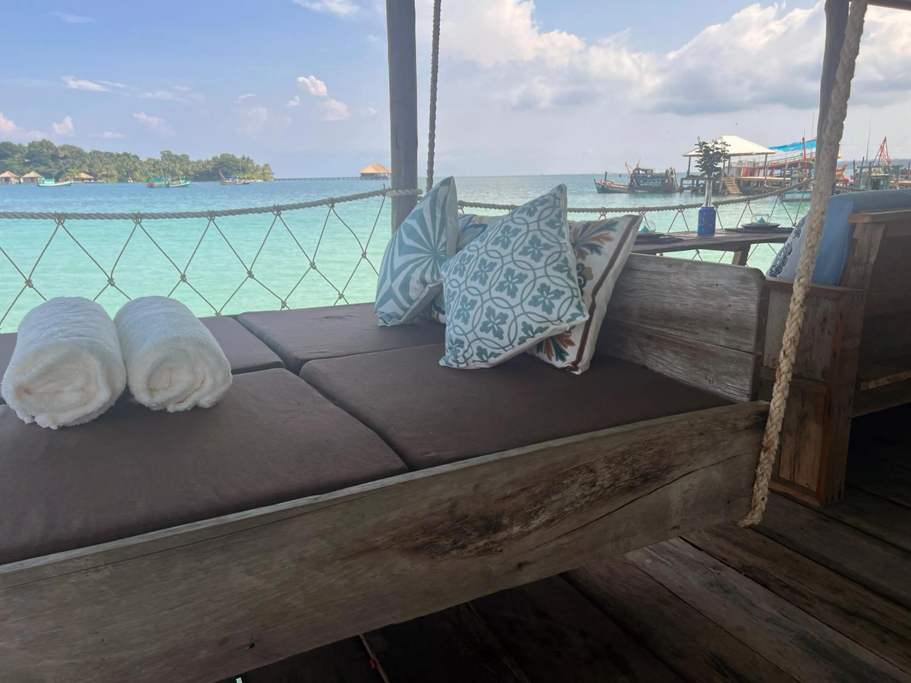 sunbed in Salacia's Suite