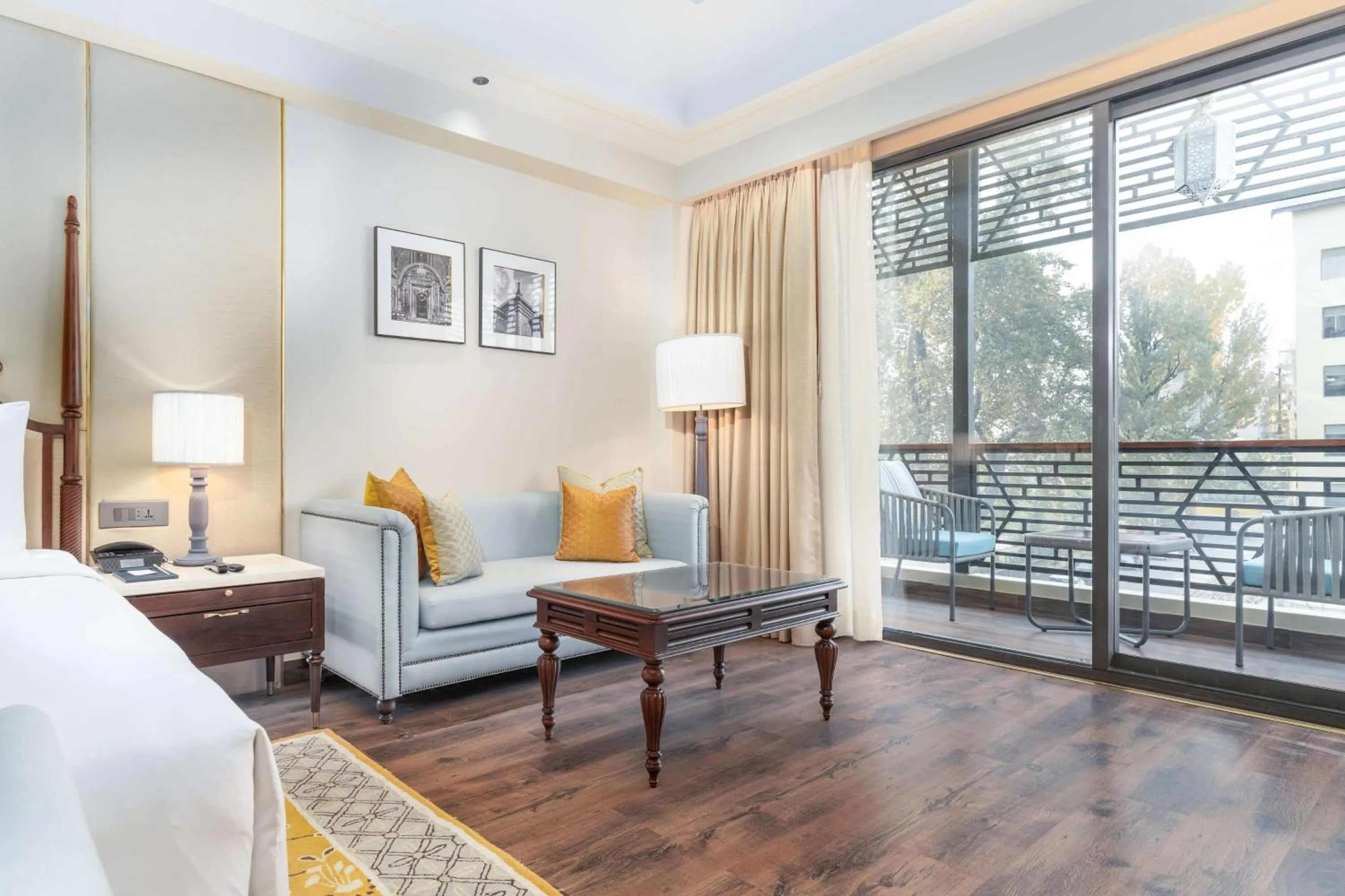 Seating area in Radisson Collection Hotel & Spa, Riverfront Srinagar