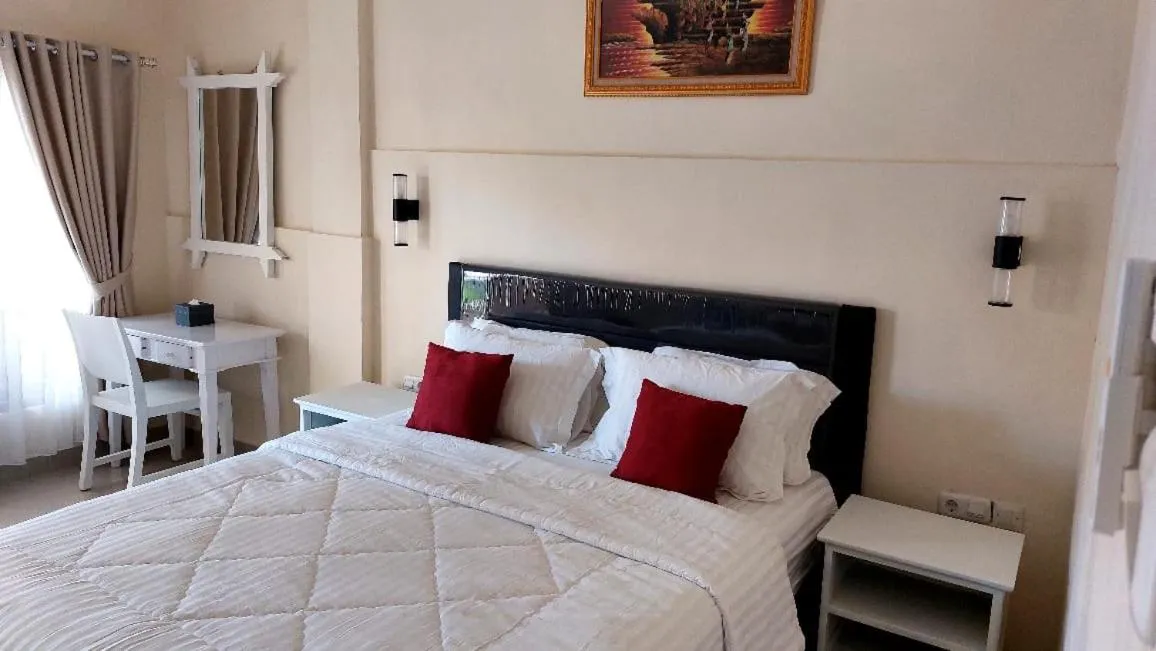 Bed in Grand Melka Hotel