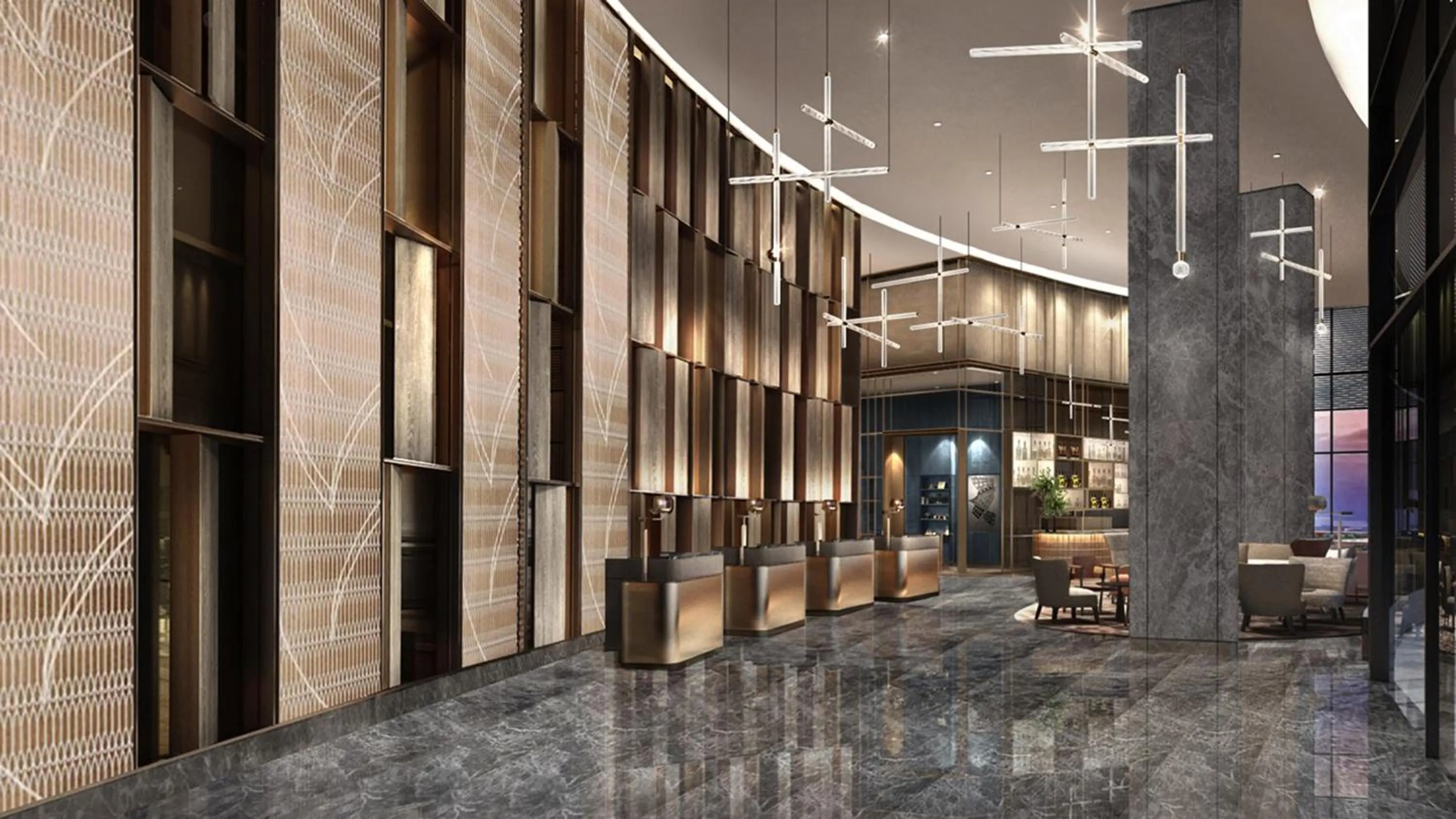 Lobby or reception in Sheraton Kuching Hotel