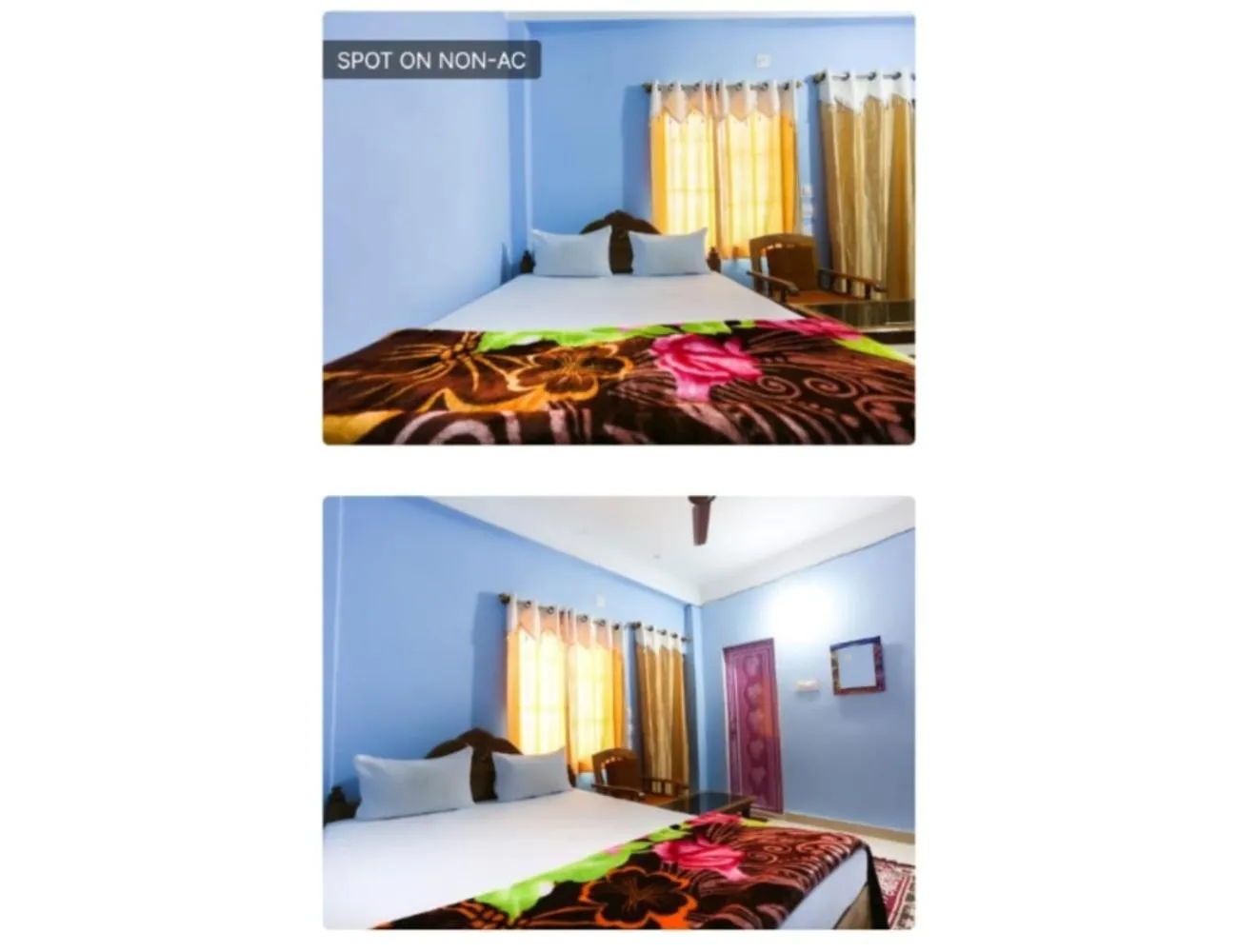 Bed in Hotel Patra Palace, Konark