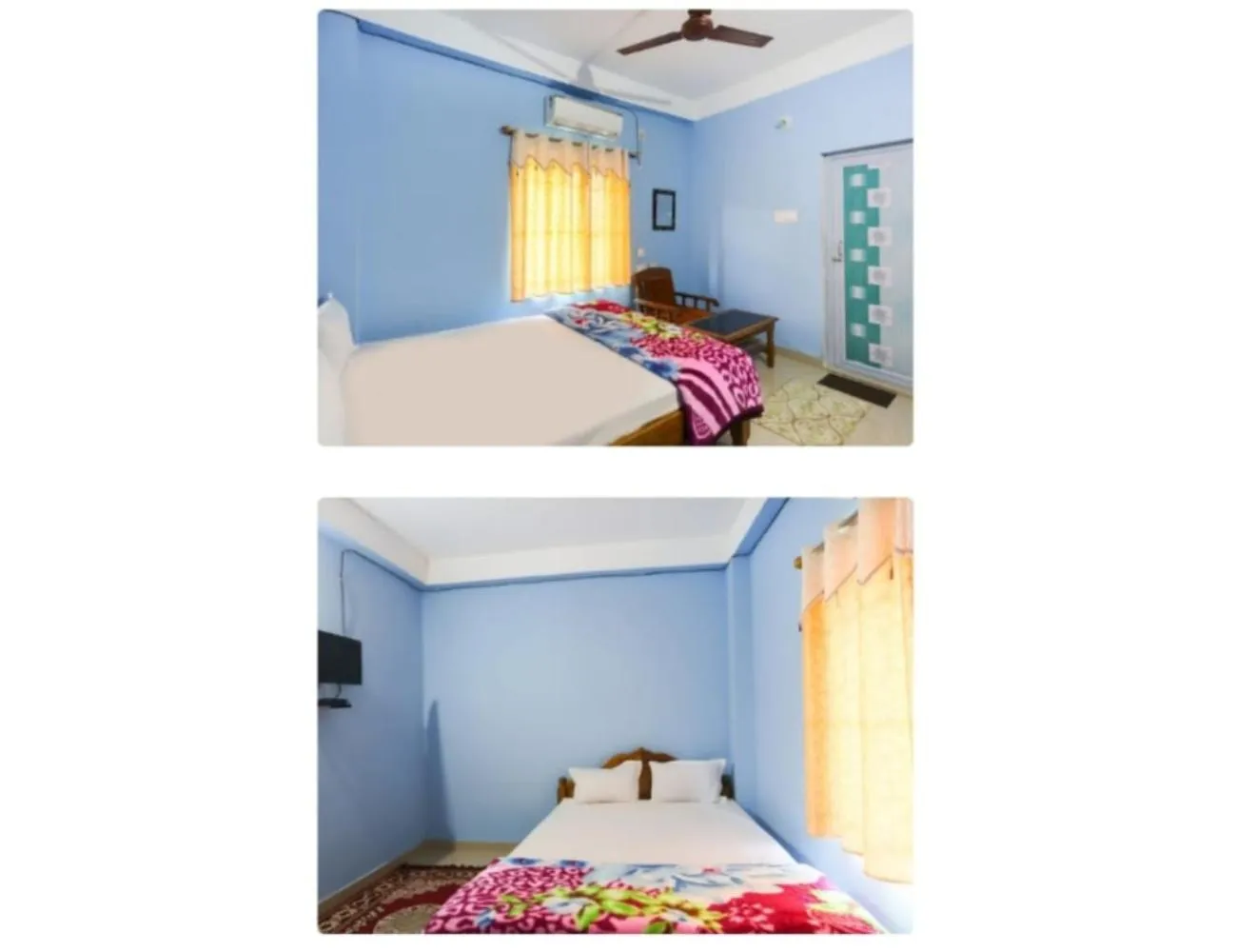 Bed in Hotel Patra Palace, Konark