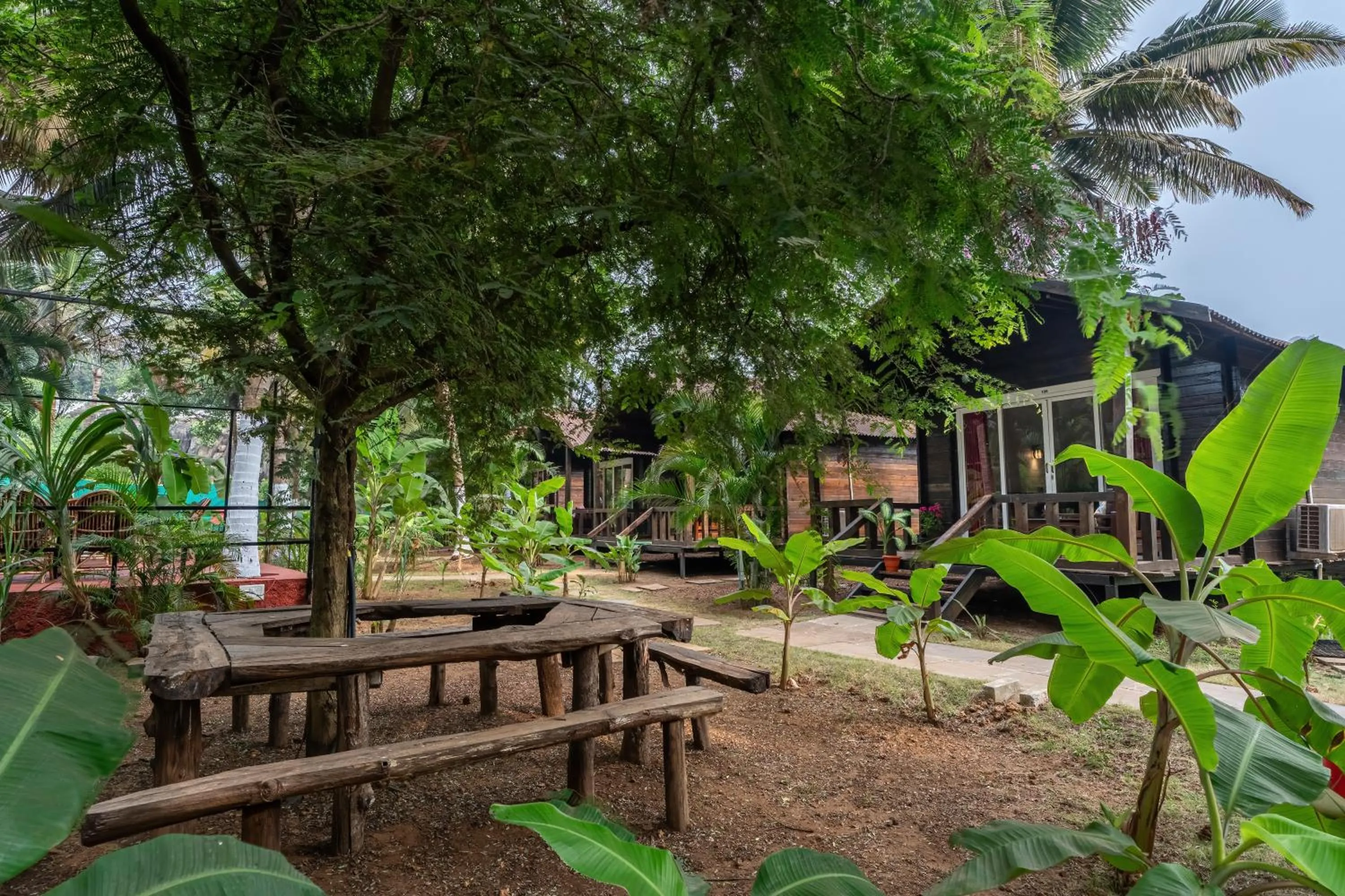 Garden view in The Exotica Agonda