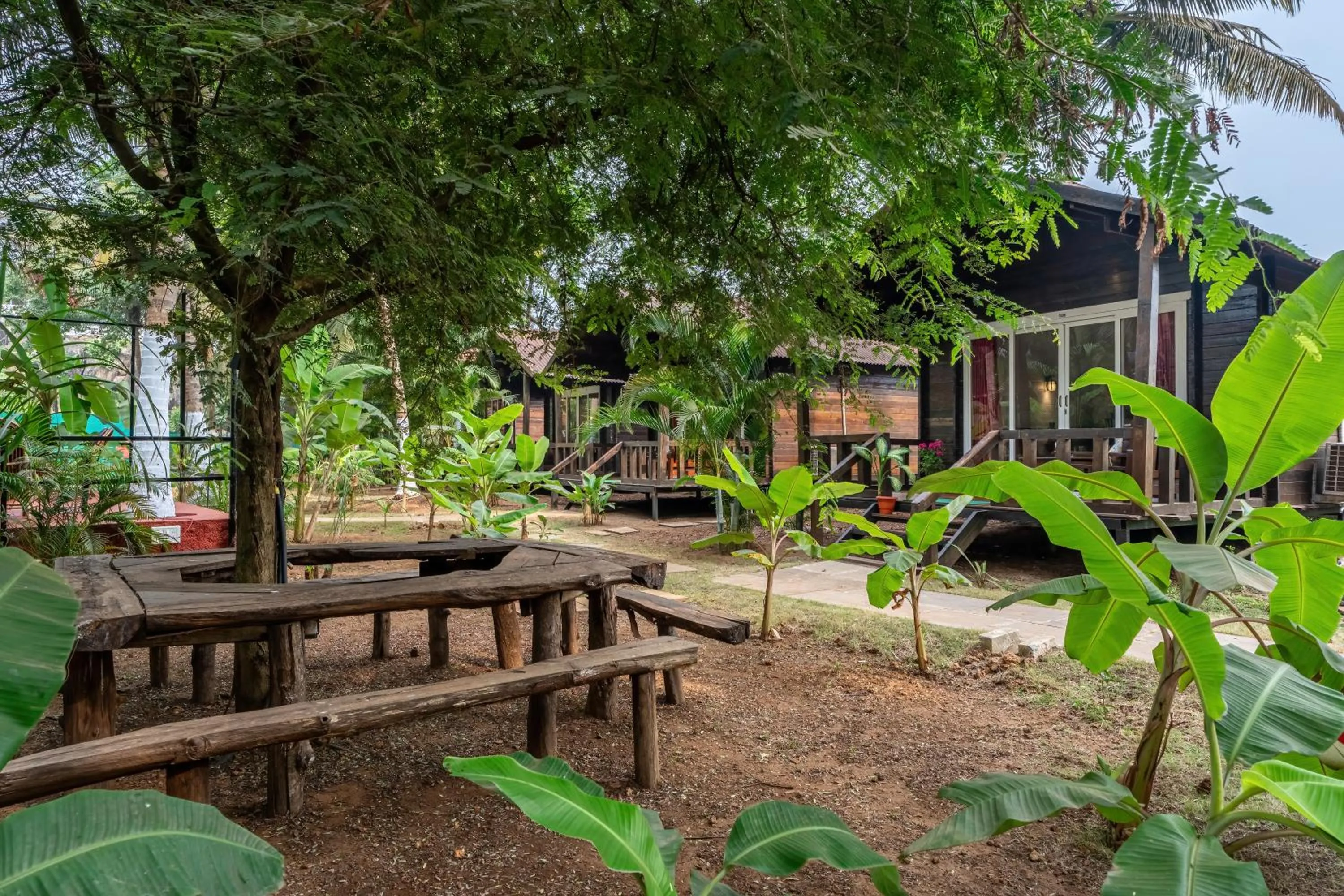 Garden view in The Exotica Agonda