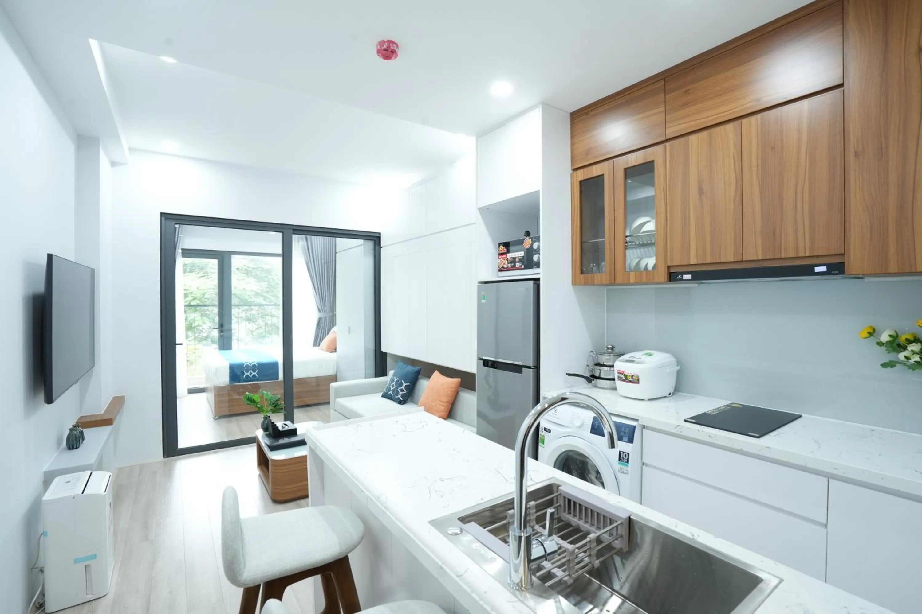 Living room in FLESTA Núi Trúc