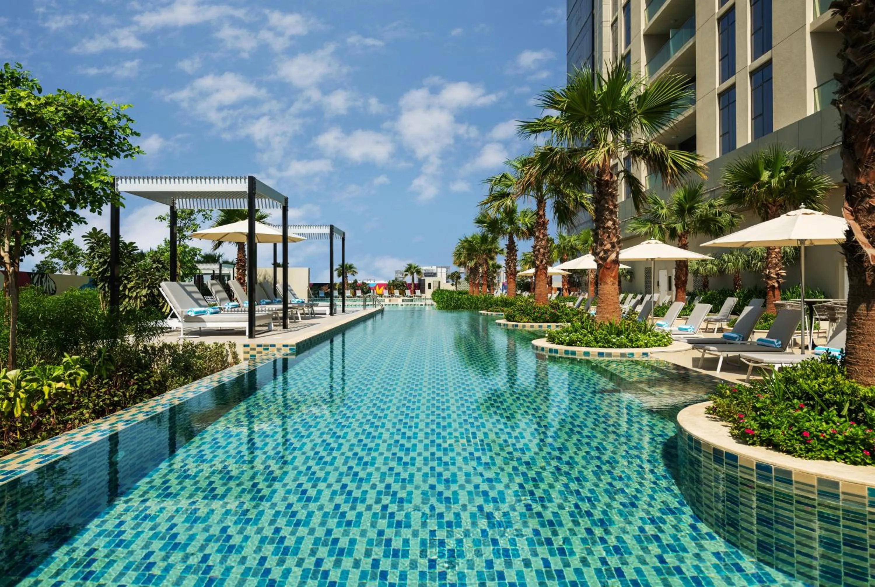 Swimming pool in DAMAC Maison Aykon City Dubai