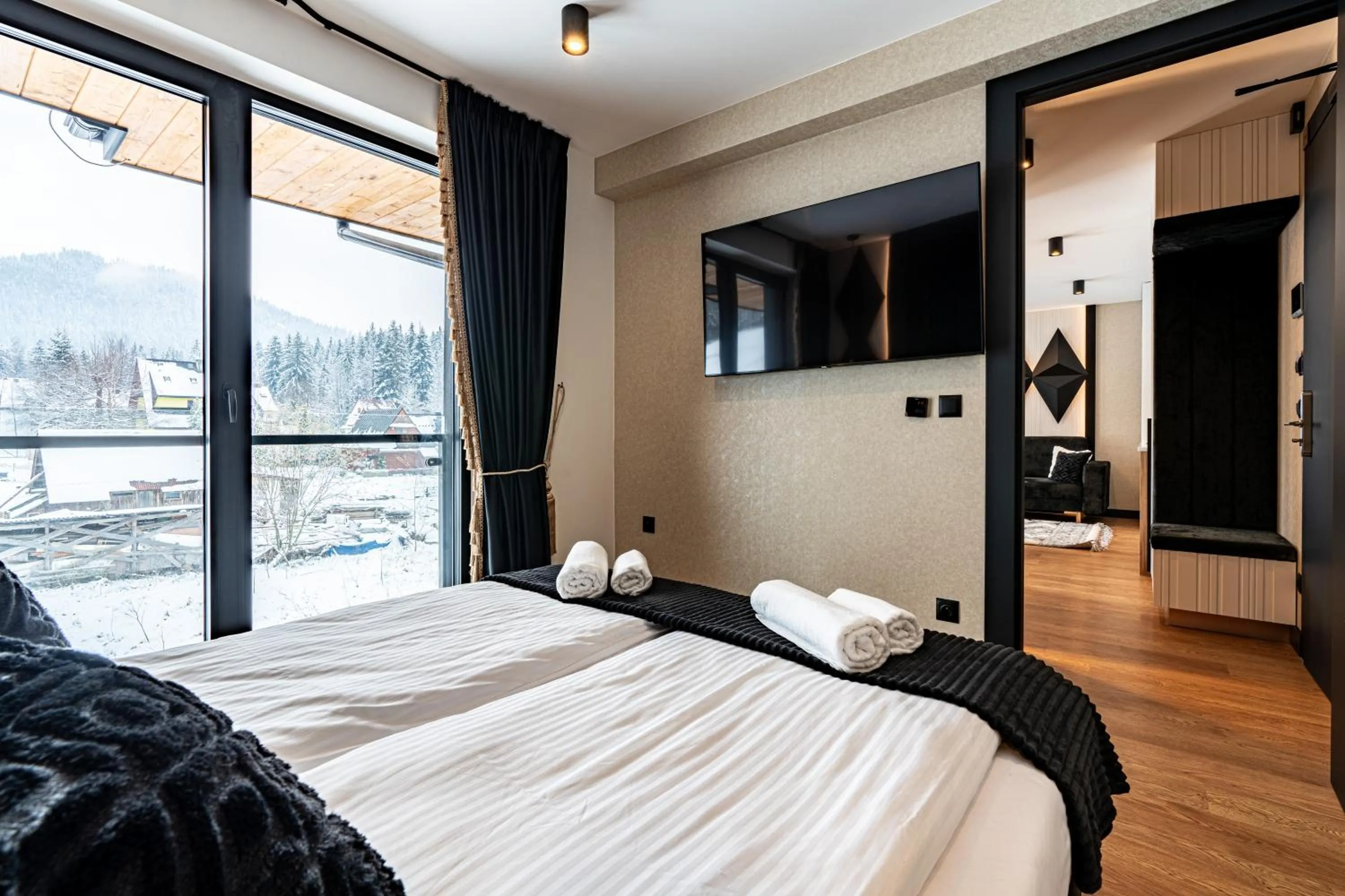 Bed in Aparthotel Zakopiański & SPA