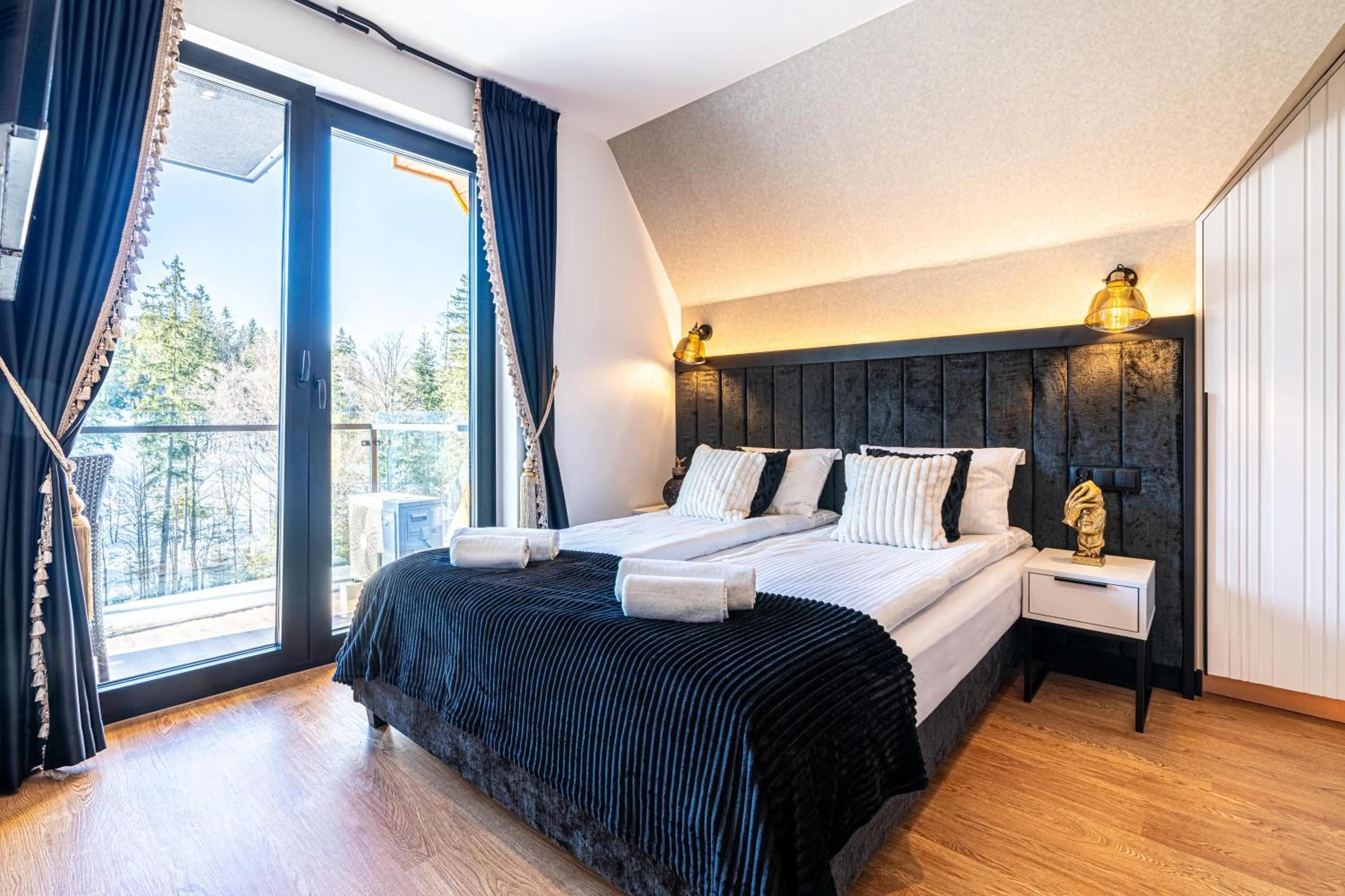 Bed in Aparthotel Zakopiański & SPA