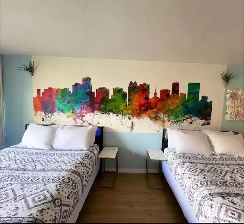 Bed in A & S Vacation Rooms