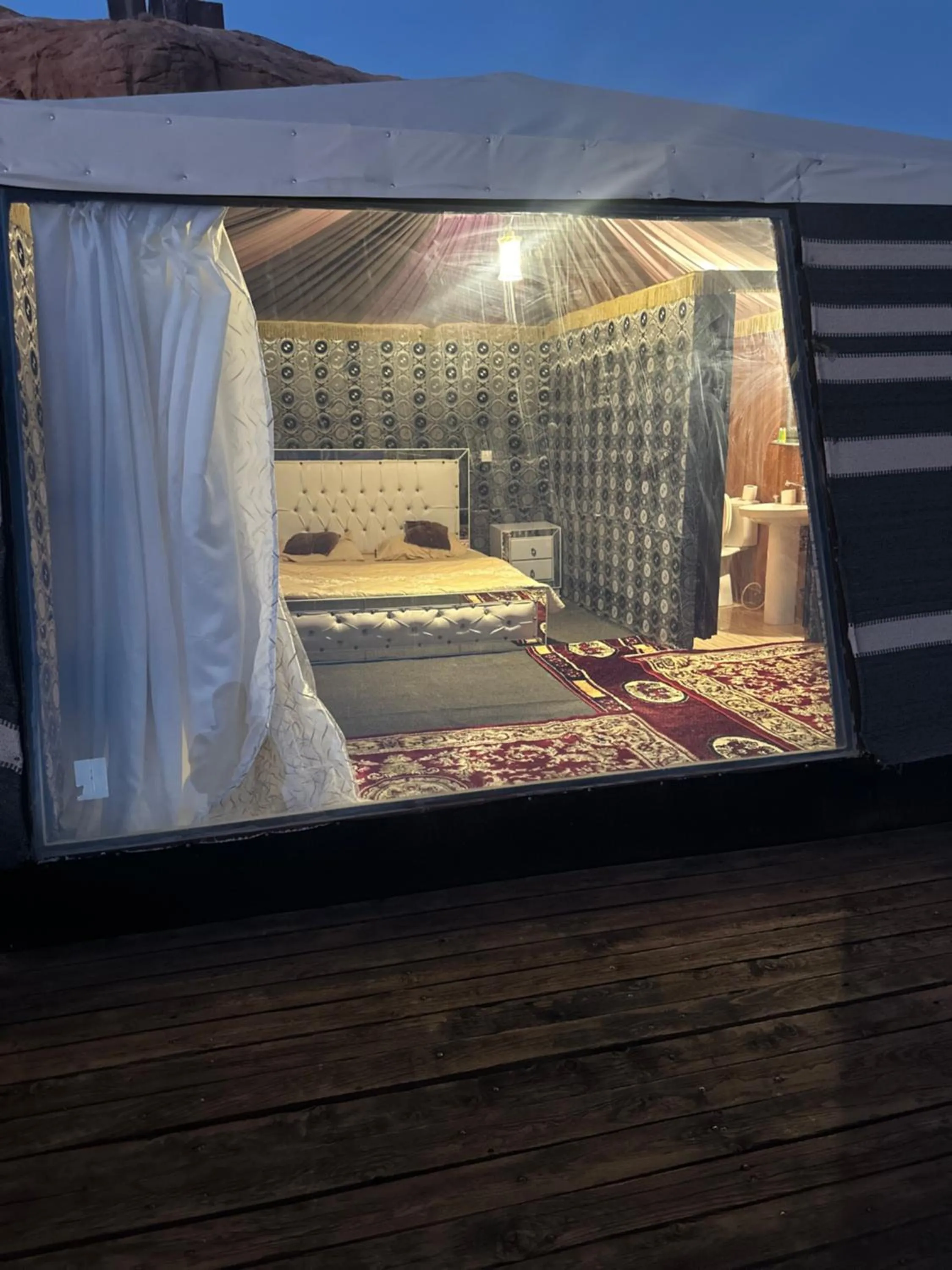 Bed in Bedouin& camp