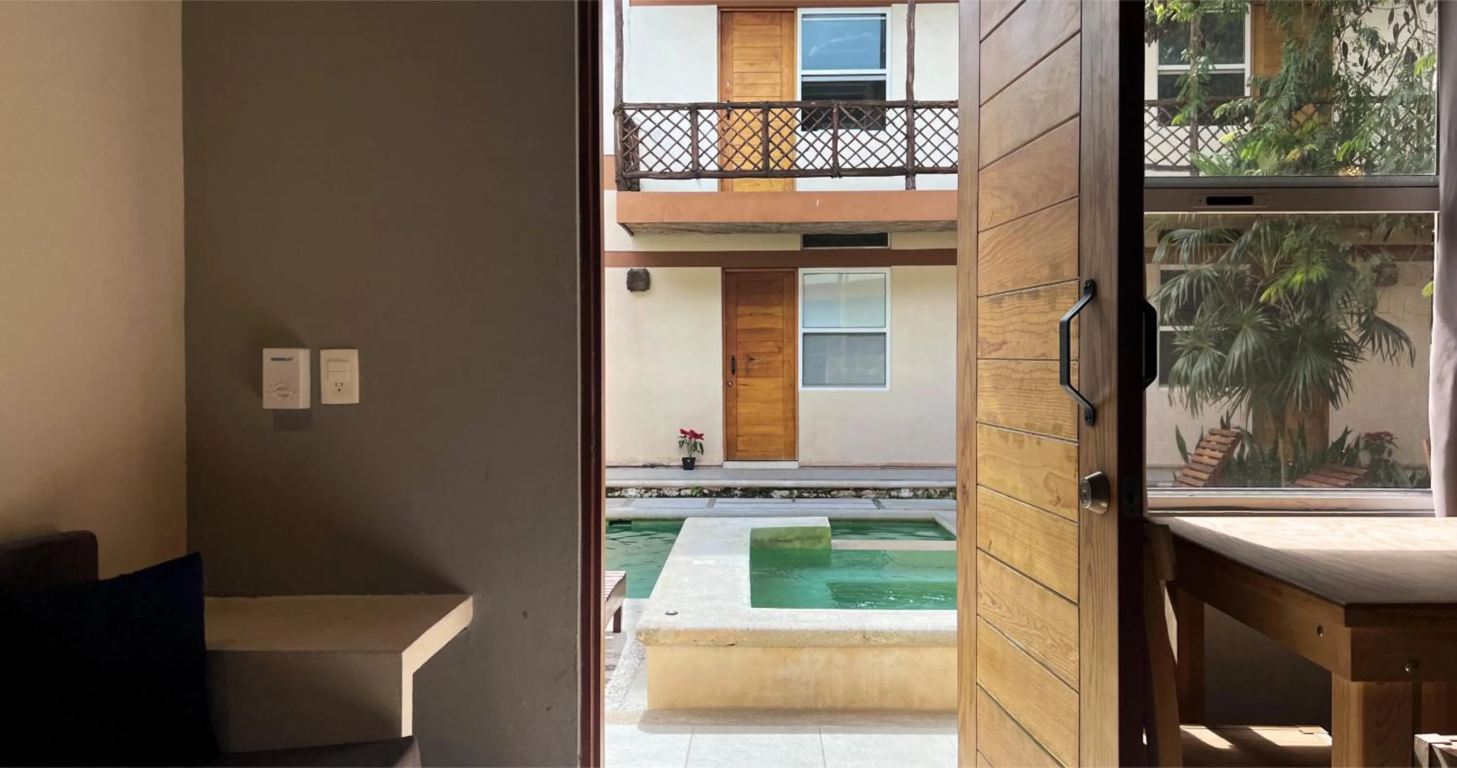 Garden view in Casa Cielito Lindo Cozumel