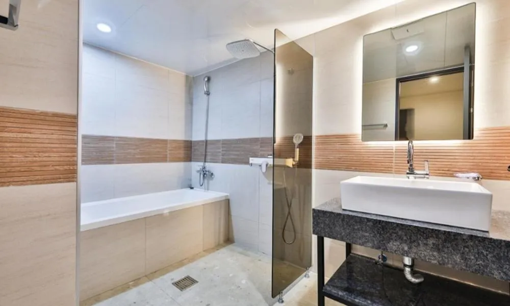 Shower in Beyond Hotel