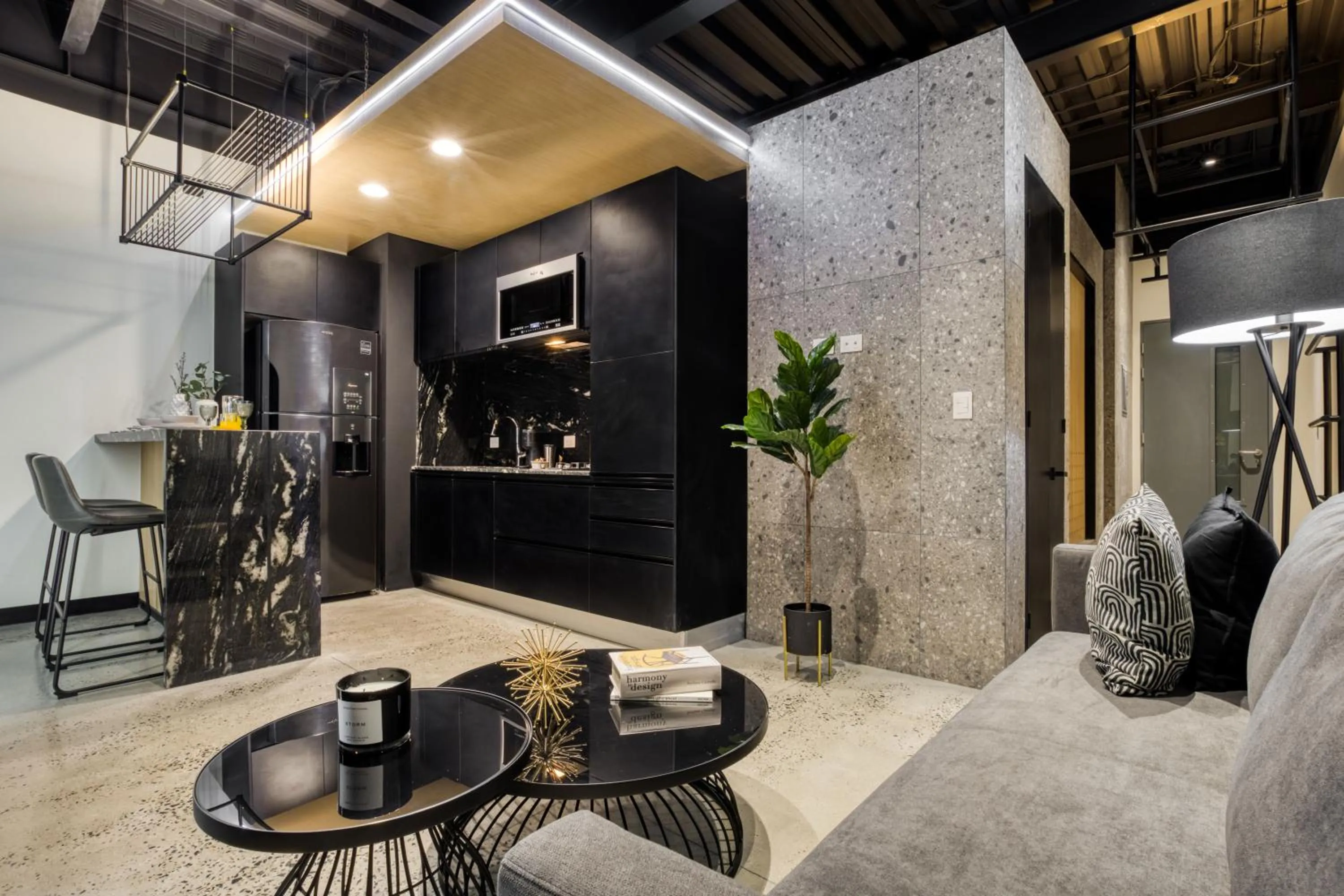 Living room in Downtown Designer Apartments by ULIV