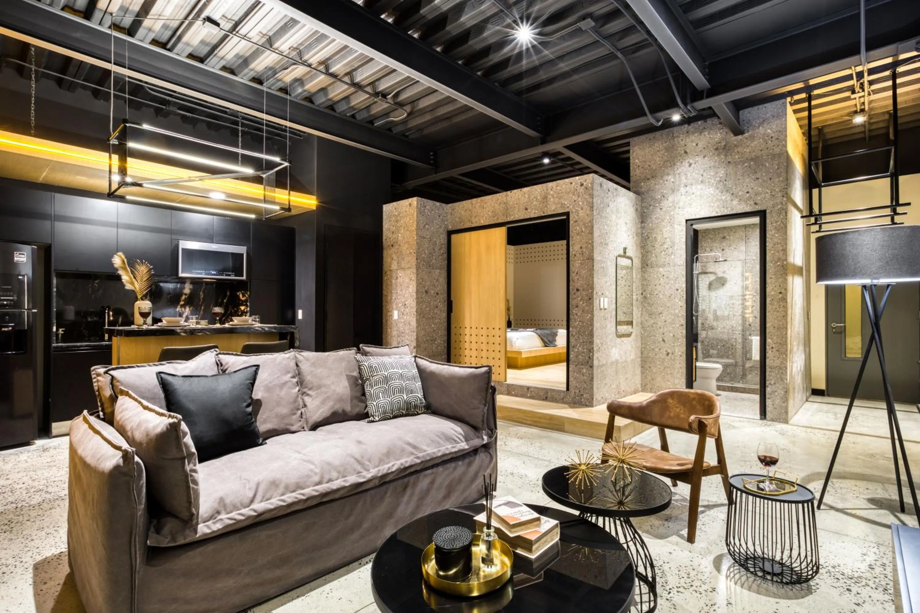 Living room in Downtown Designer Apartments by ULIV