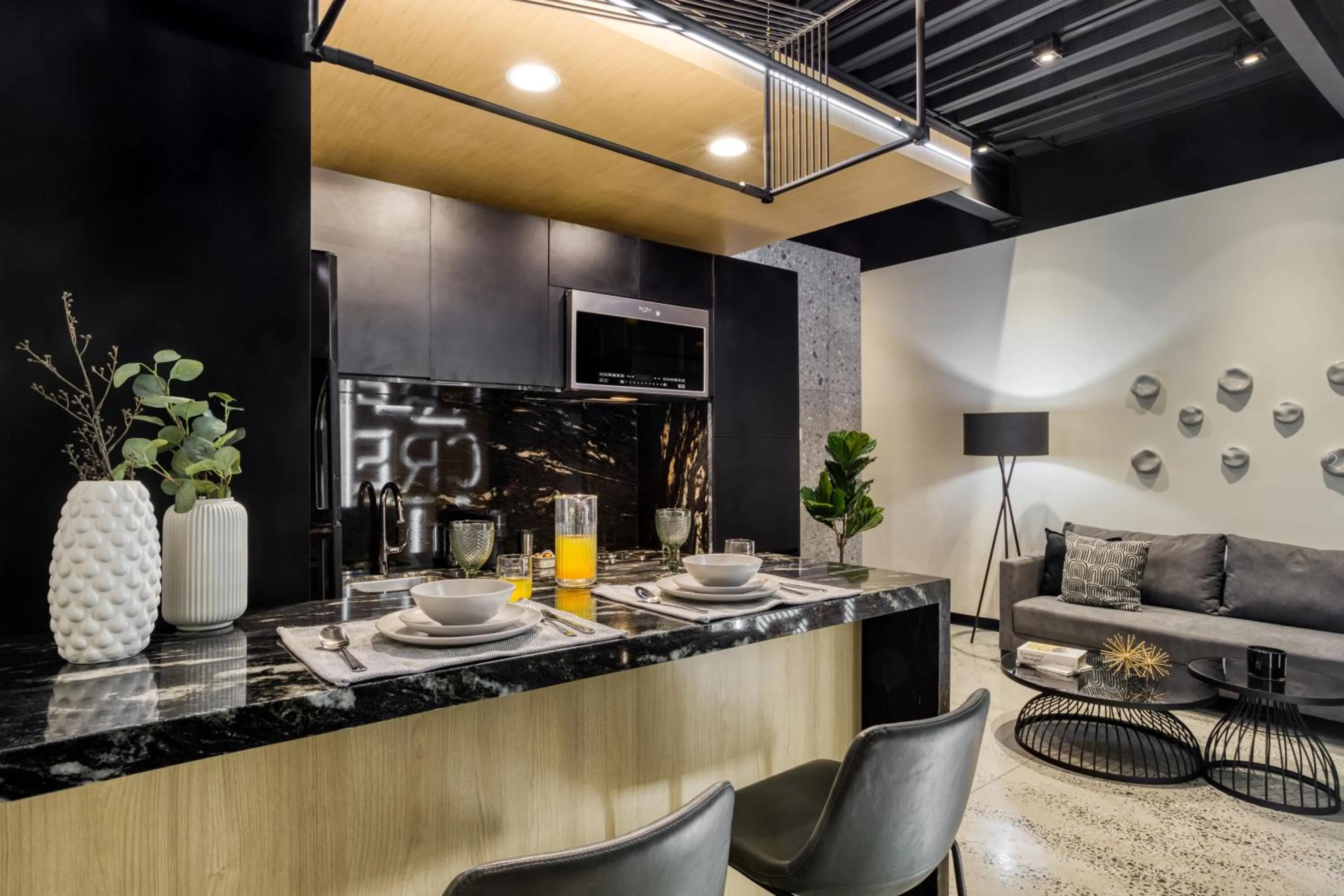 Dinner in Downtown Designer Apartments by ULIV