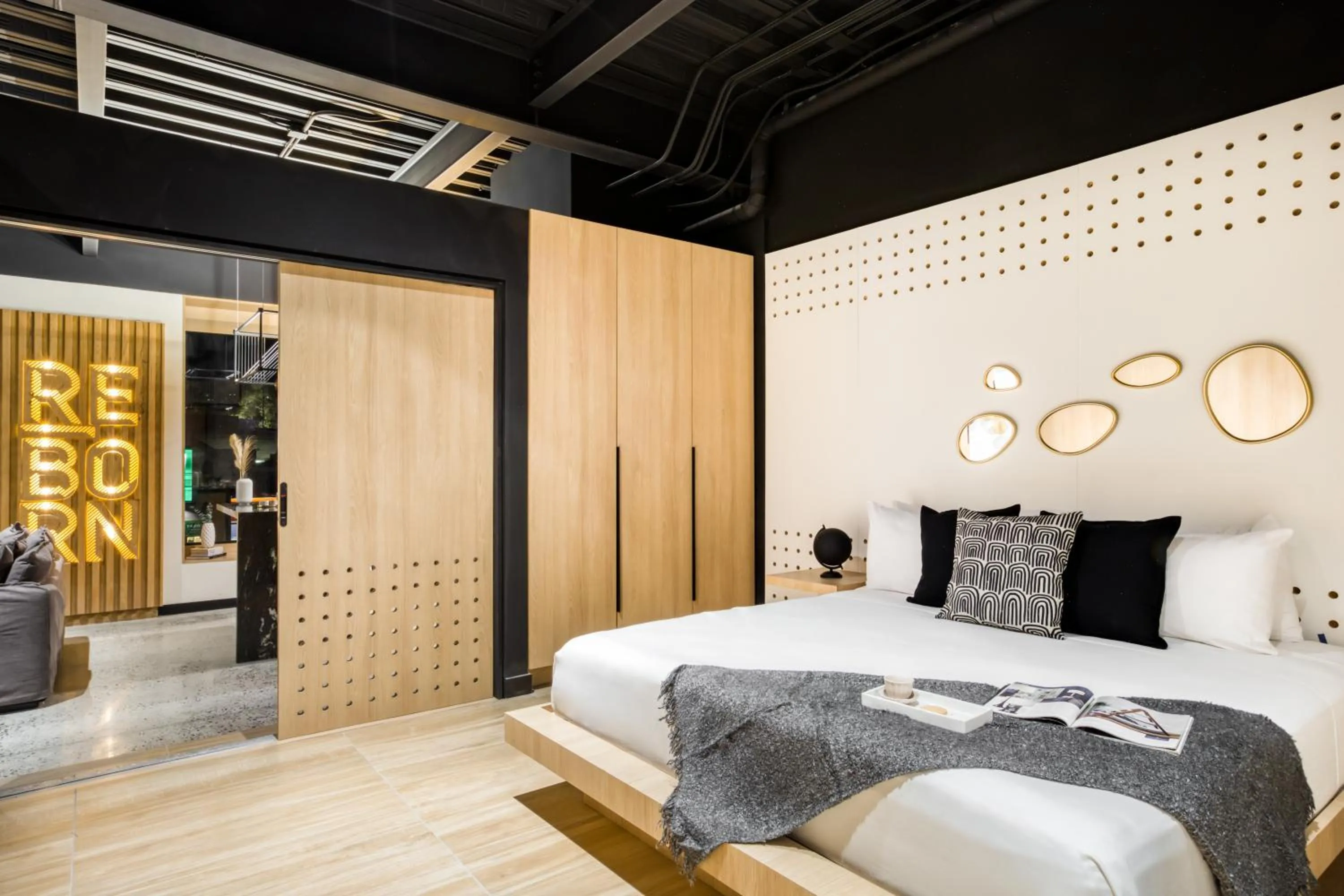Bed in Downtown Designer Apartments by ULIV