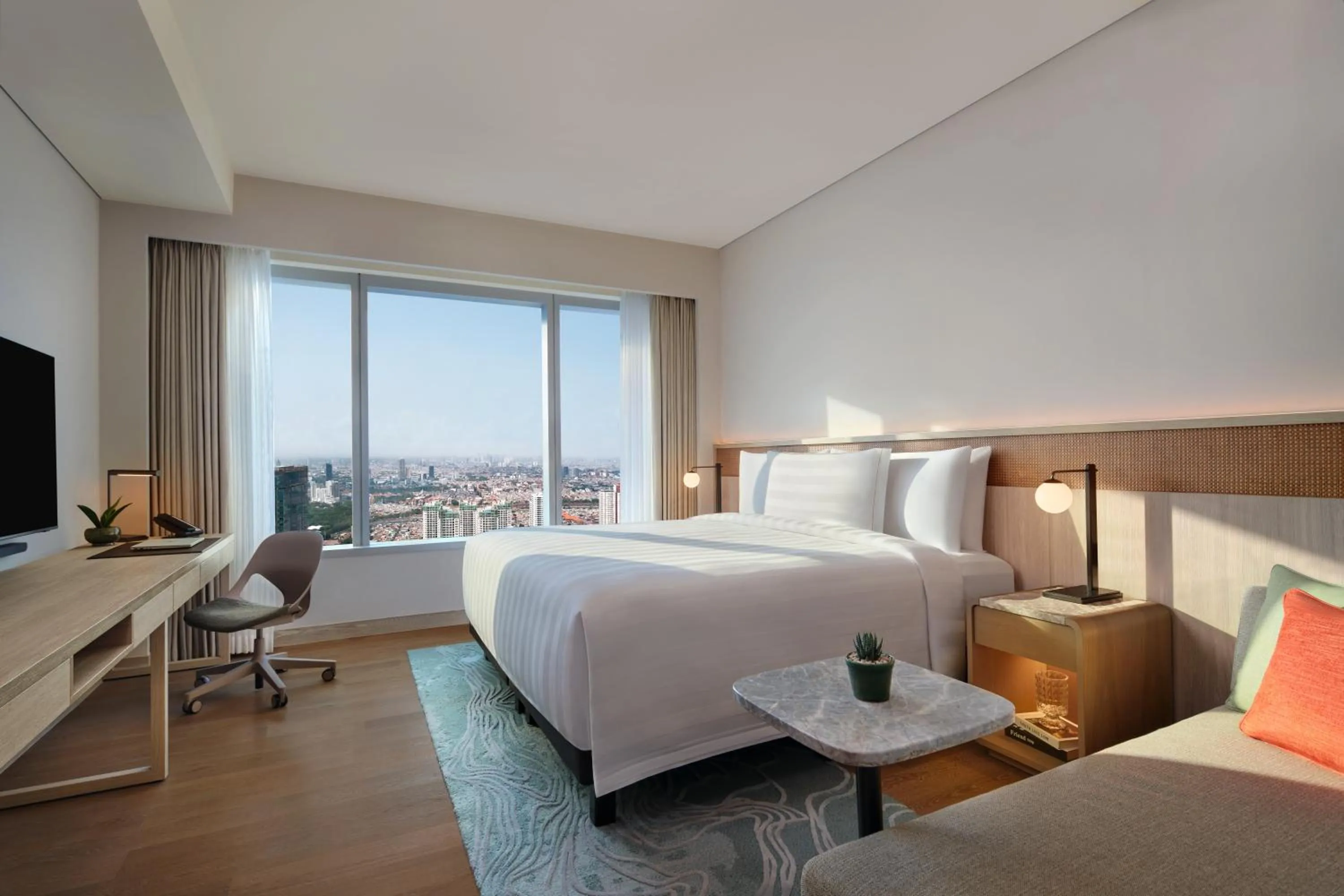 Bed in PARKROYAL Serviced Suites Jakarta