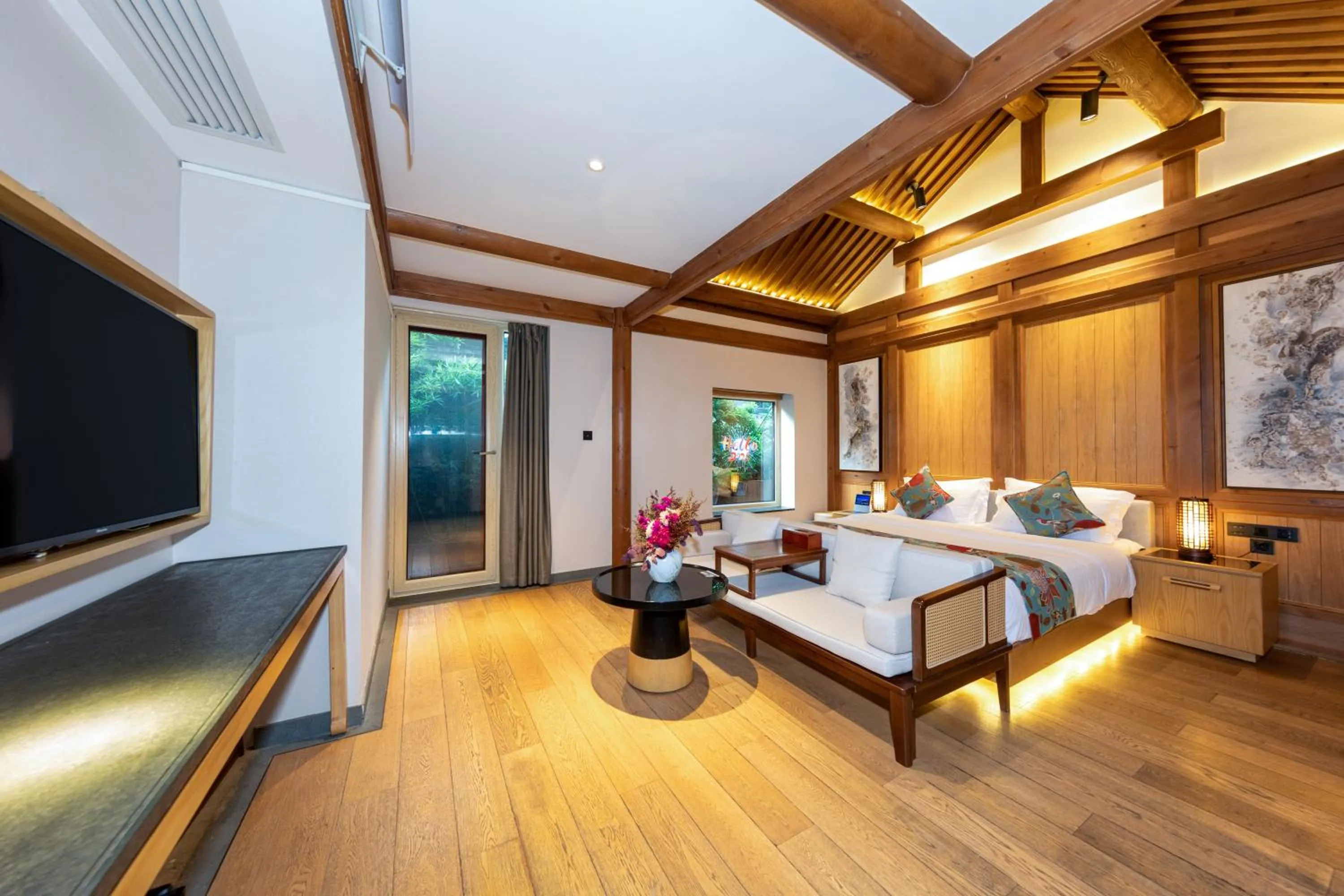 Bed in The JOY courtyard Beijing near Tiananmen Forbidden City