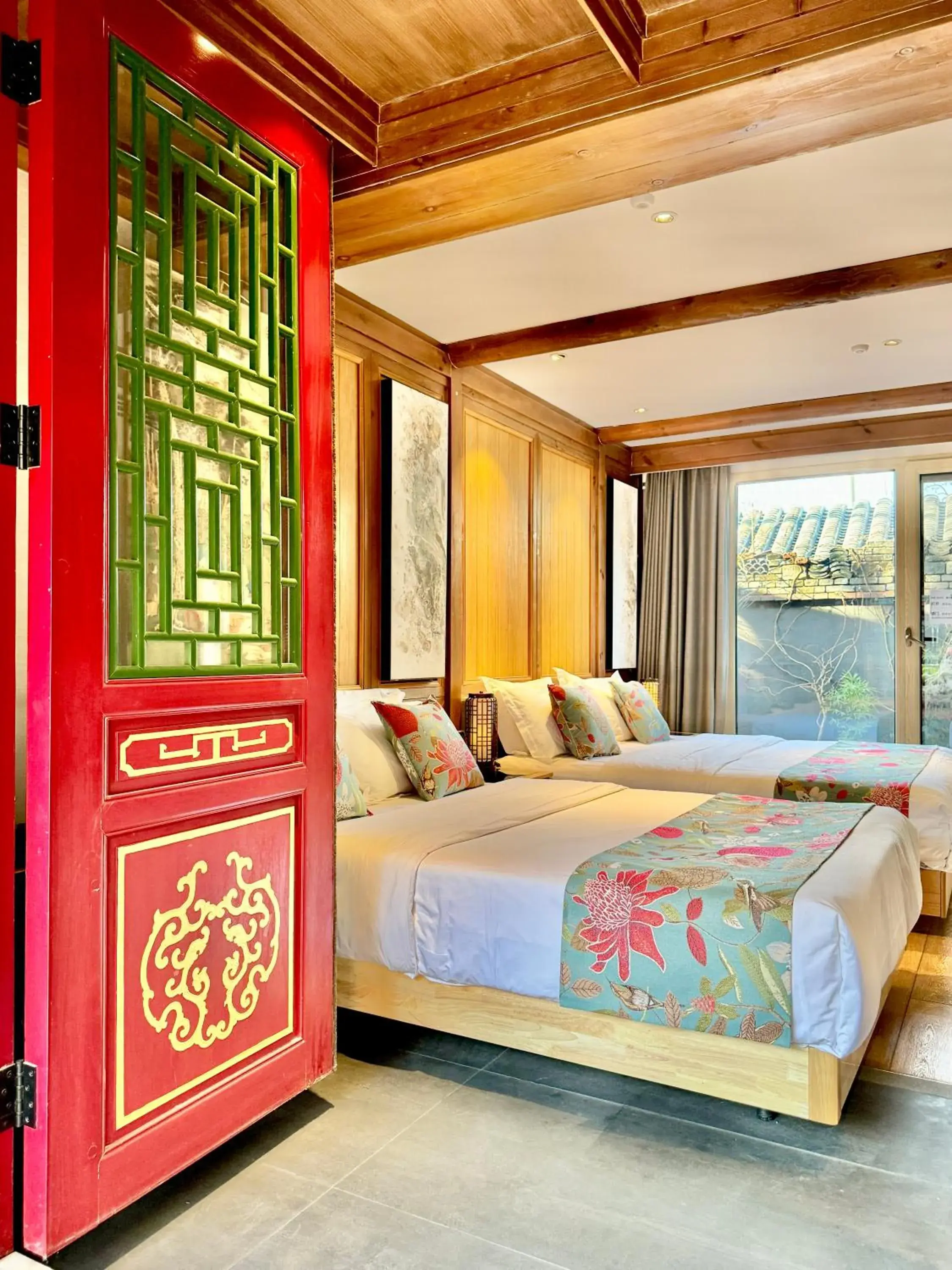 Twin Room with Garden View in The JOY courtyard Beijing near Tiananmen Forbidden City Twin Room with Garden View in The JOY courtyard Beijing near Tiananmen Forbidden City