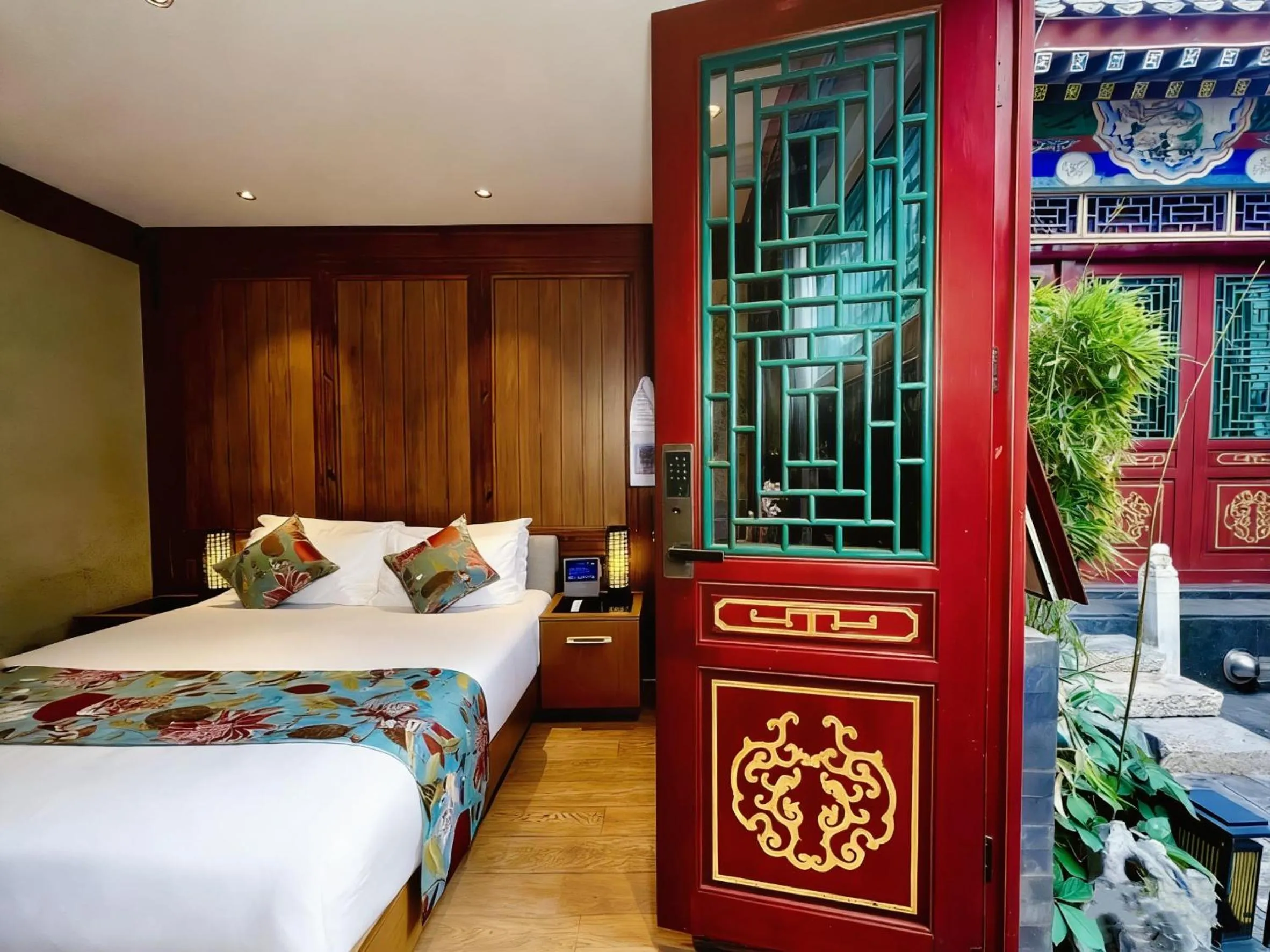 Bed in The JOY courtyard Beijing near Tiananmen Forbidden City