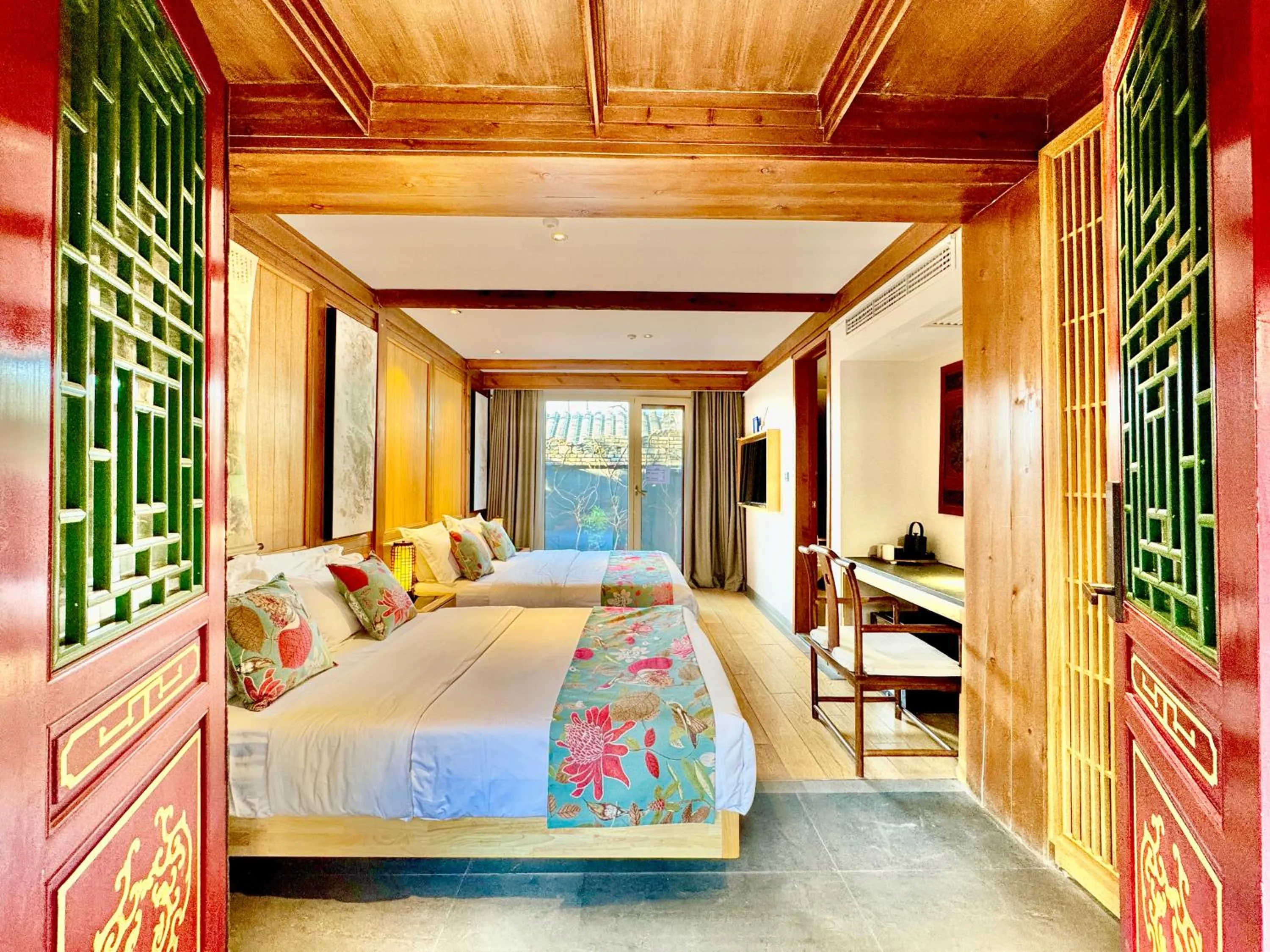 Bed in The JOY courtyard Beijing near Tiananmen Forbidden City