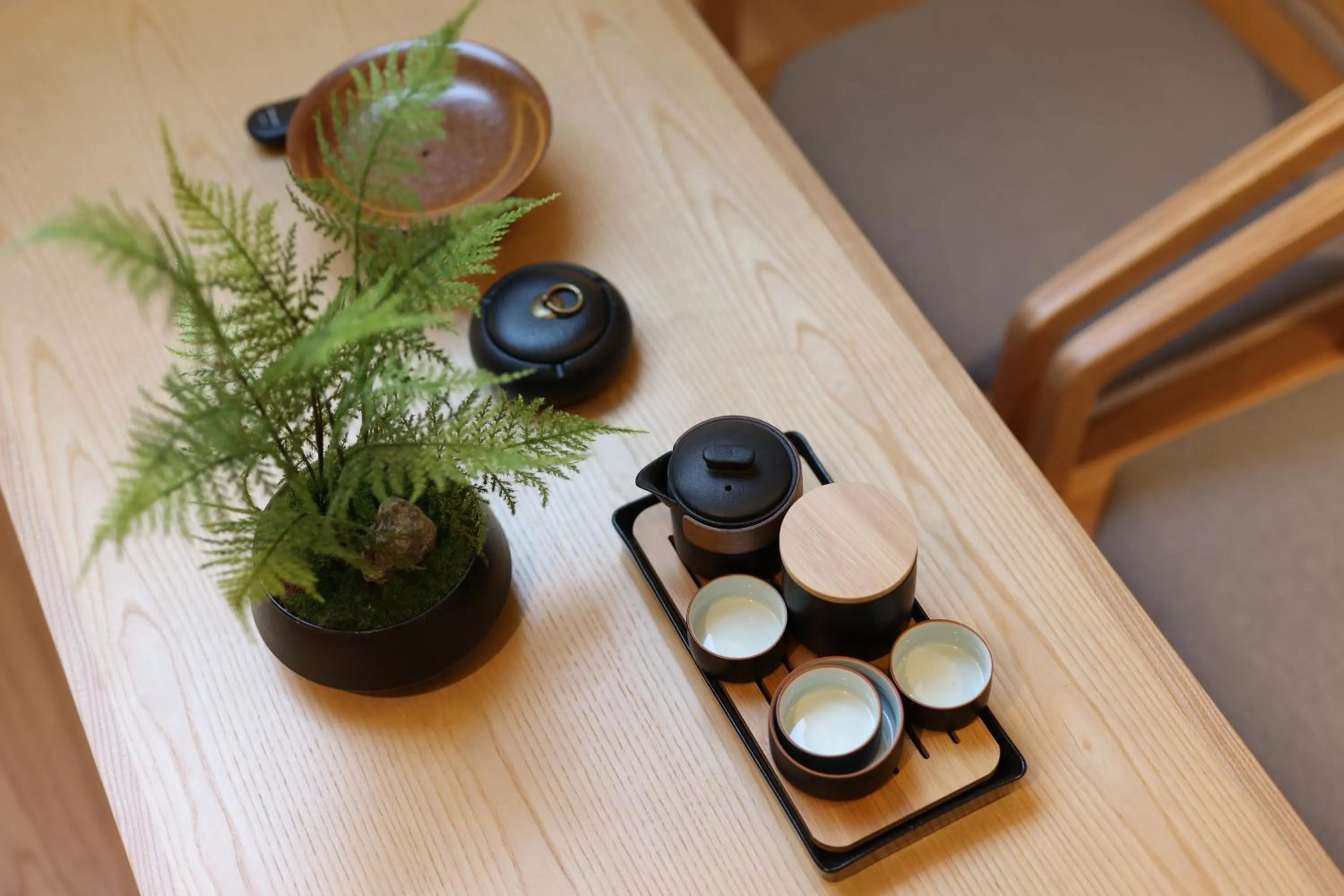 Coffee/tea facilities in The JOY courtyard Beijing near Tiananmen Forbidden City