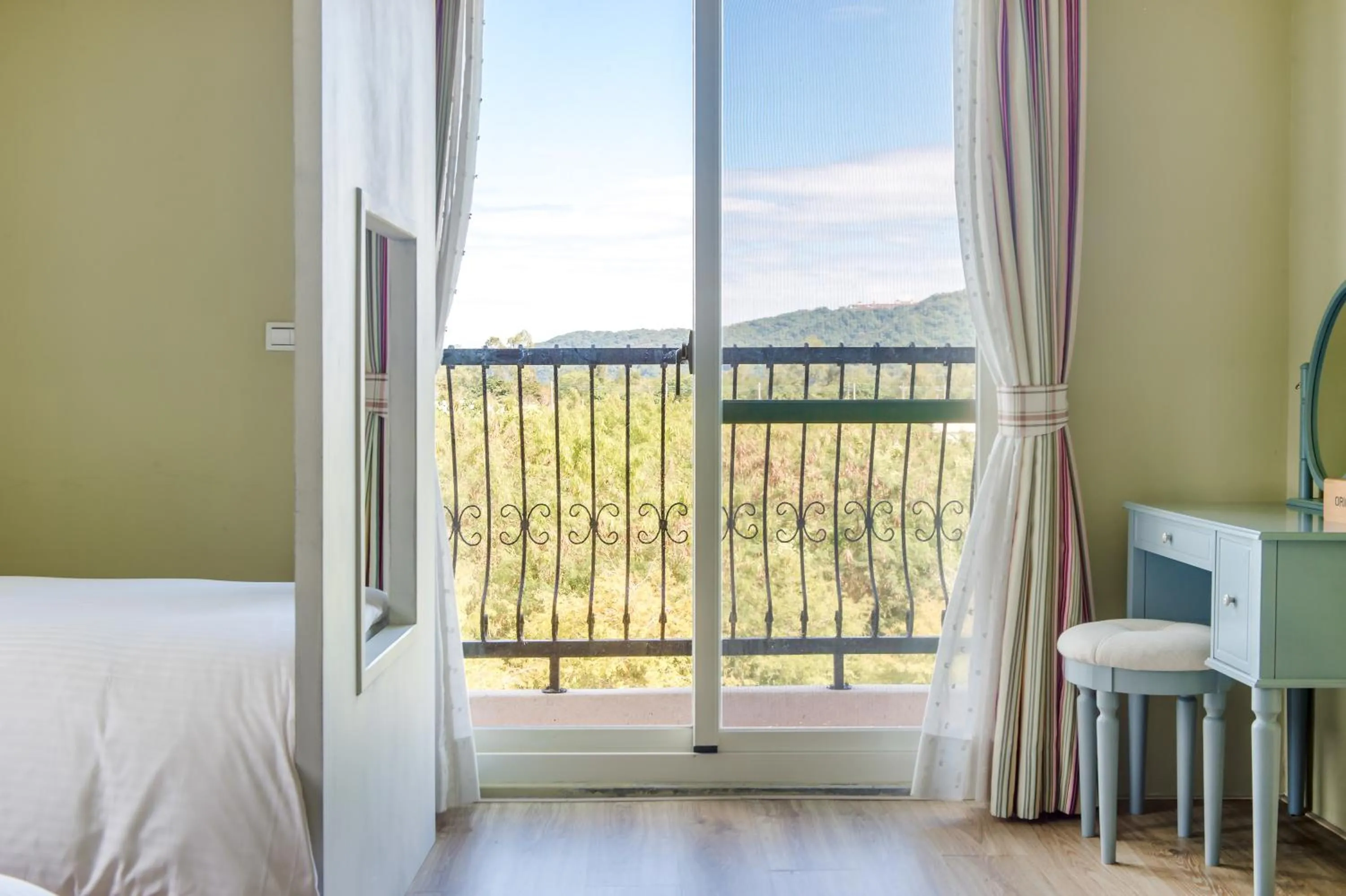 View (from property/room), Bed in Wilderness1138 Hualien B&B