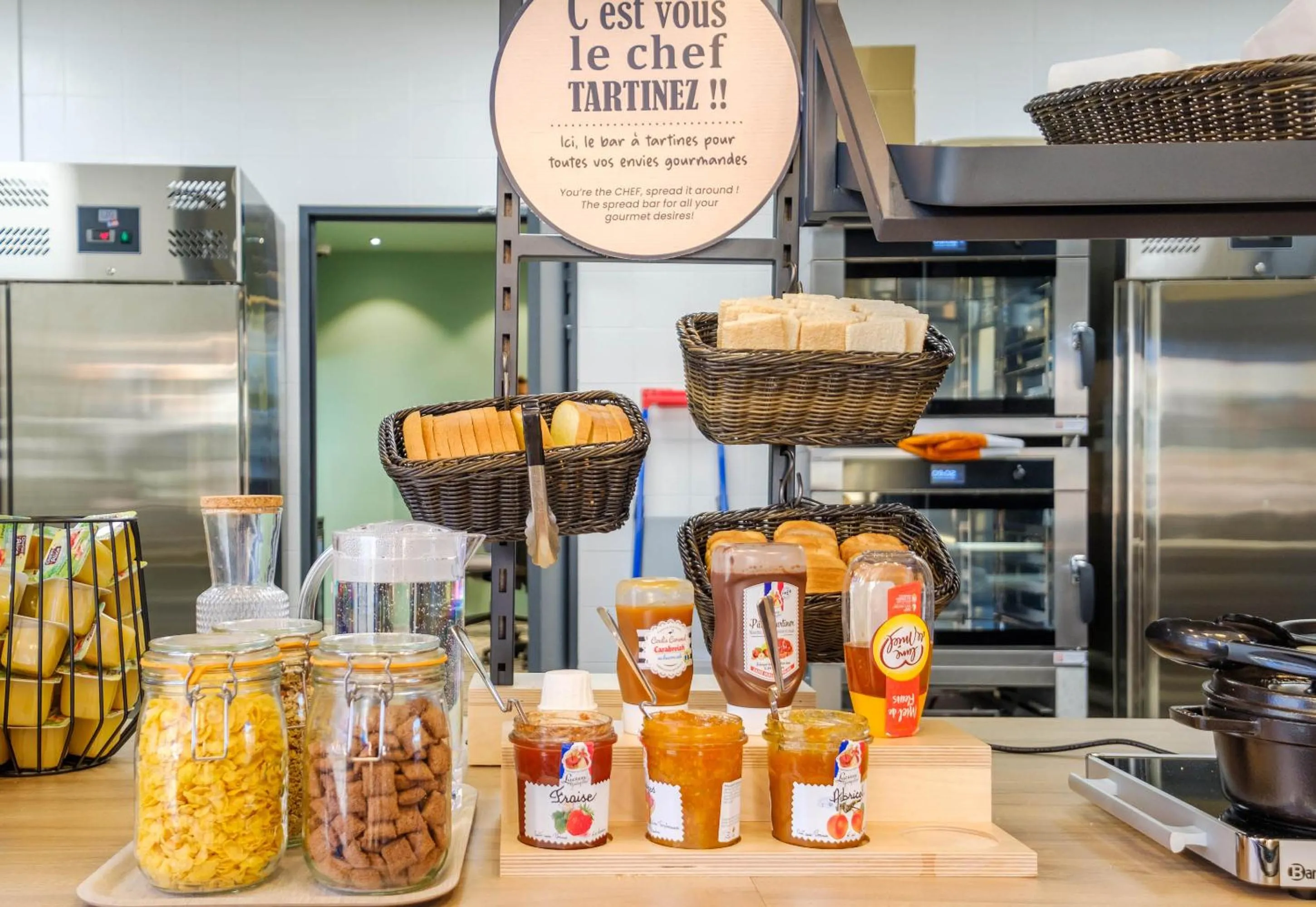 Buffet breakfast in B&B HOTEL Nice Stade Riviera