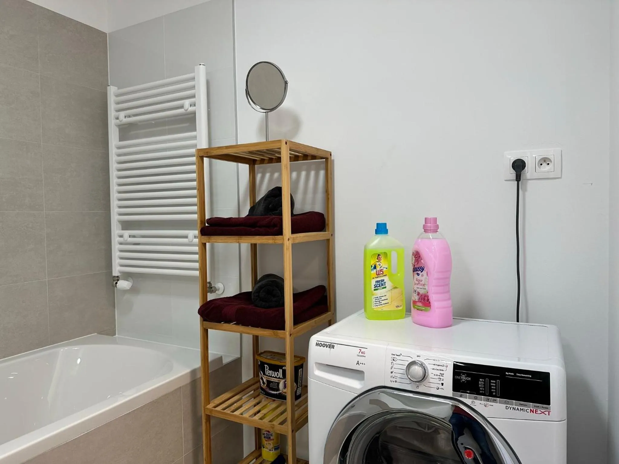 Bathroom in Vyhlad na mesto, 24. poschodie, free parking