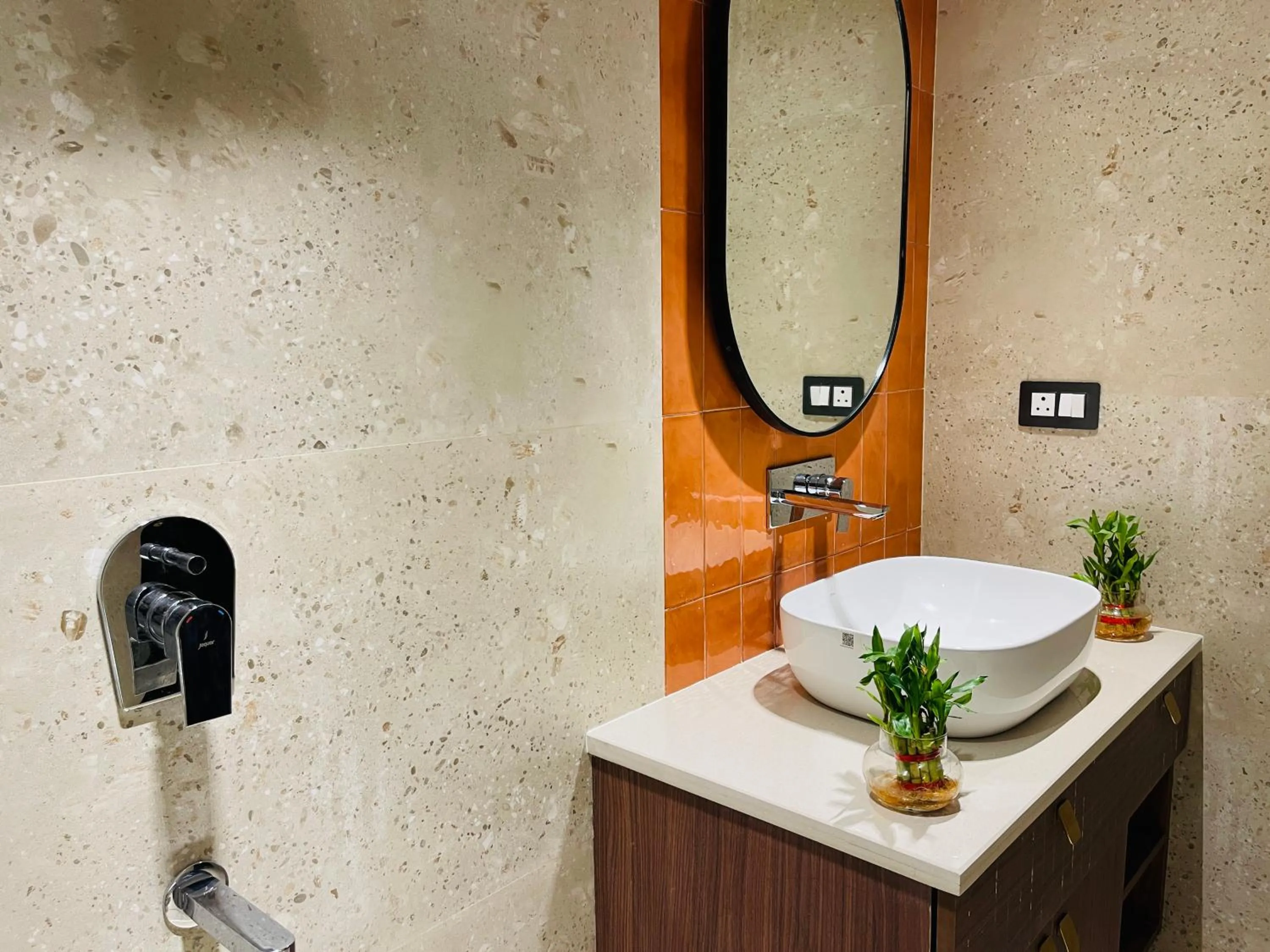 Bathroom in Bedchambers Stay near Select Citywalk, Saket