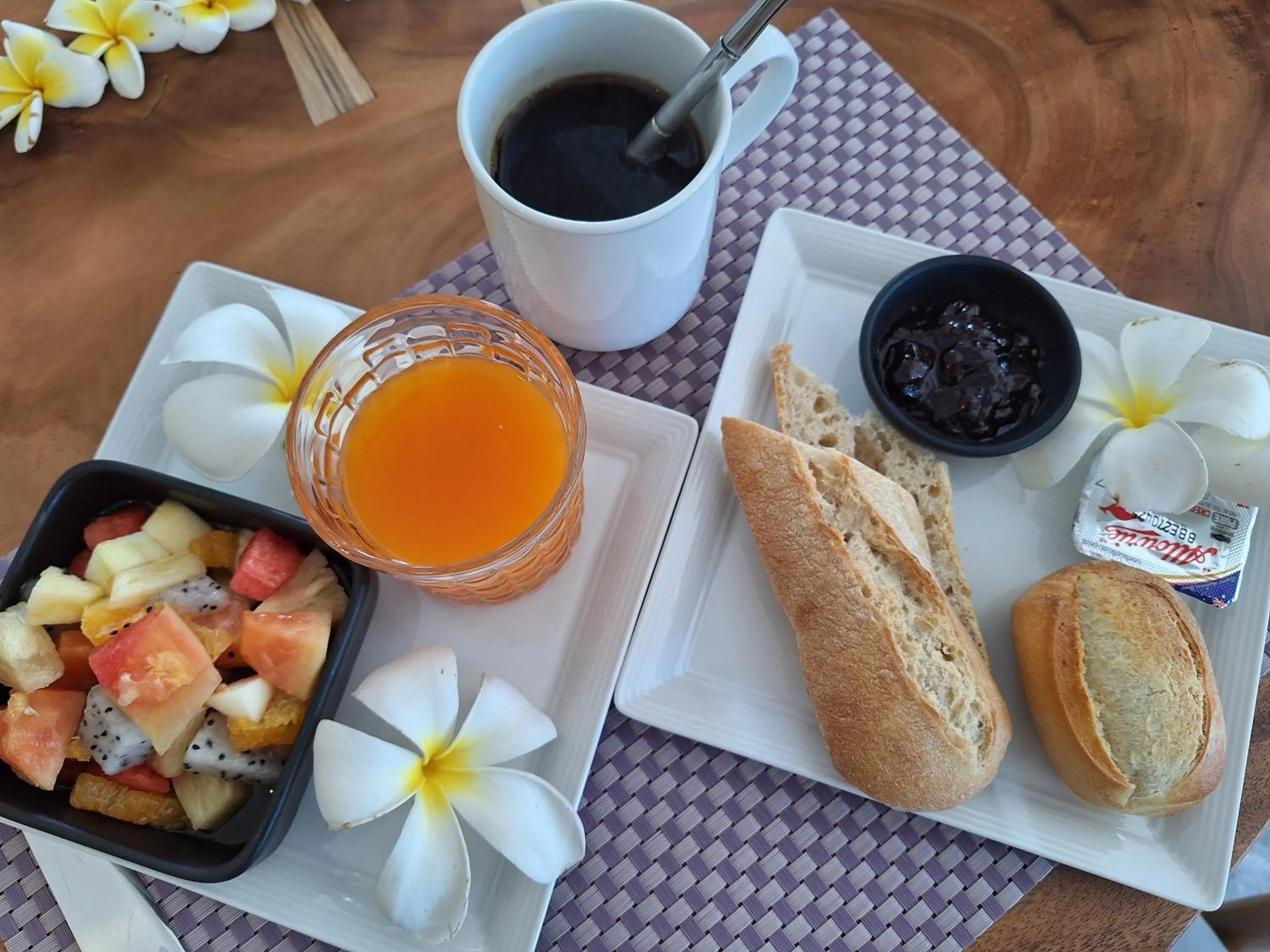 Continental breakfast in Thiptara Resort - adults only