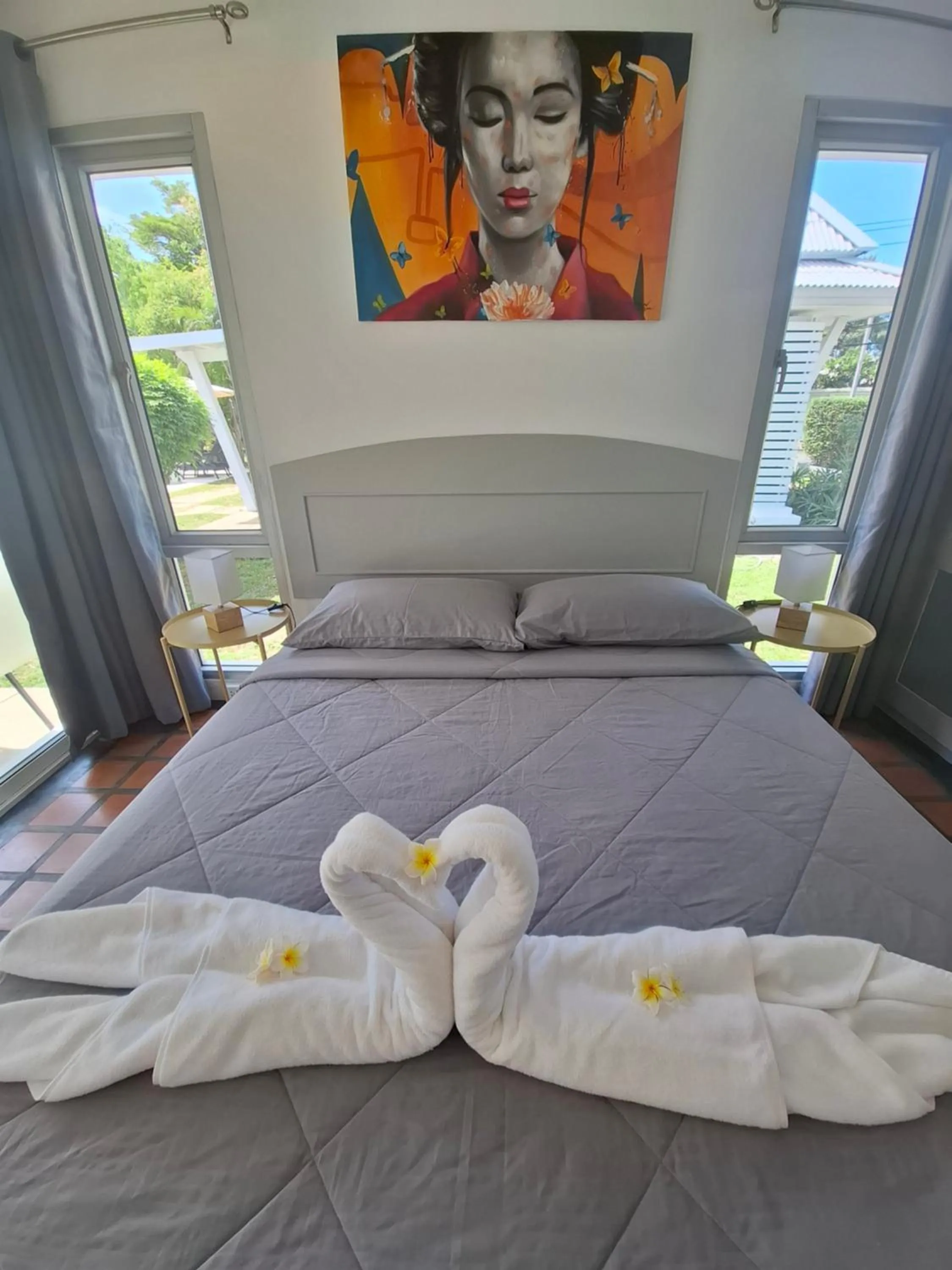 Bed in Thiptara Resort - adults only