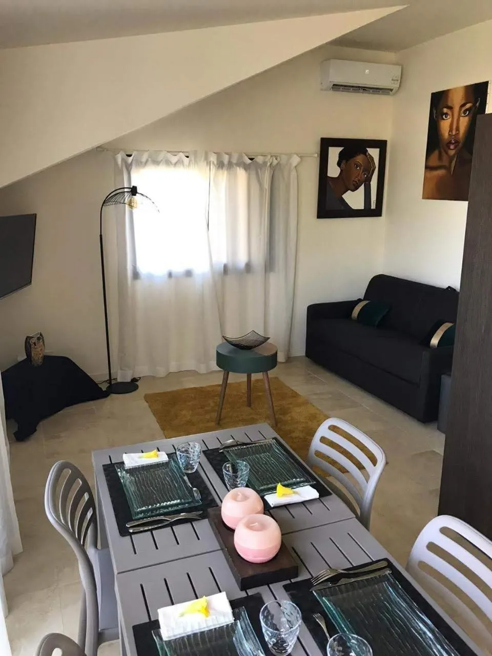 Living room in Appartement Artistique de Boucan Canot