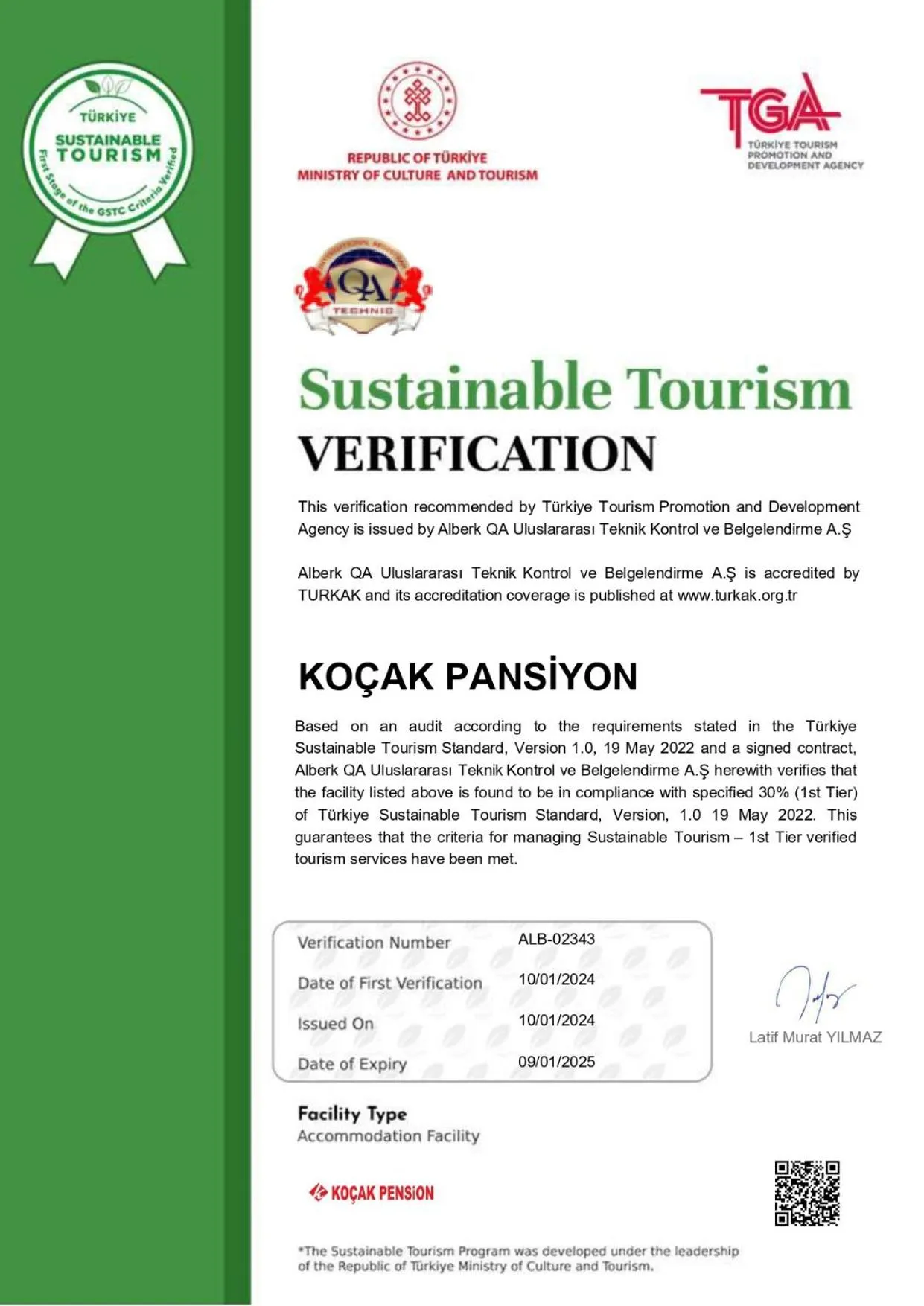 Property building in Koçak Pansiyon