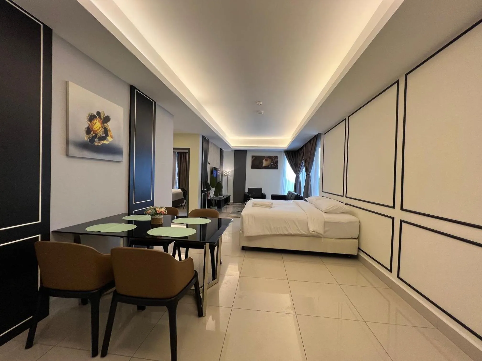 Living room, Bed in QUINCE HOME GRAND ION DELEMEN GENTING HIGHLANDs