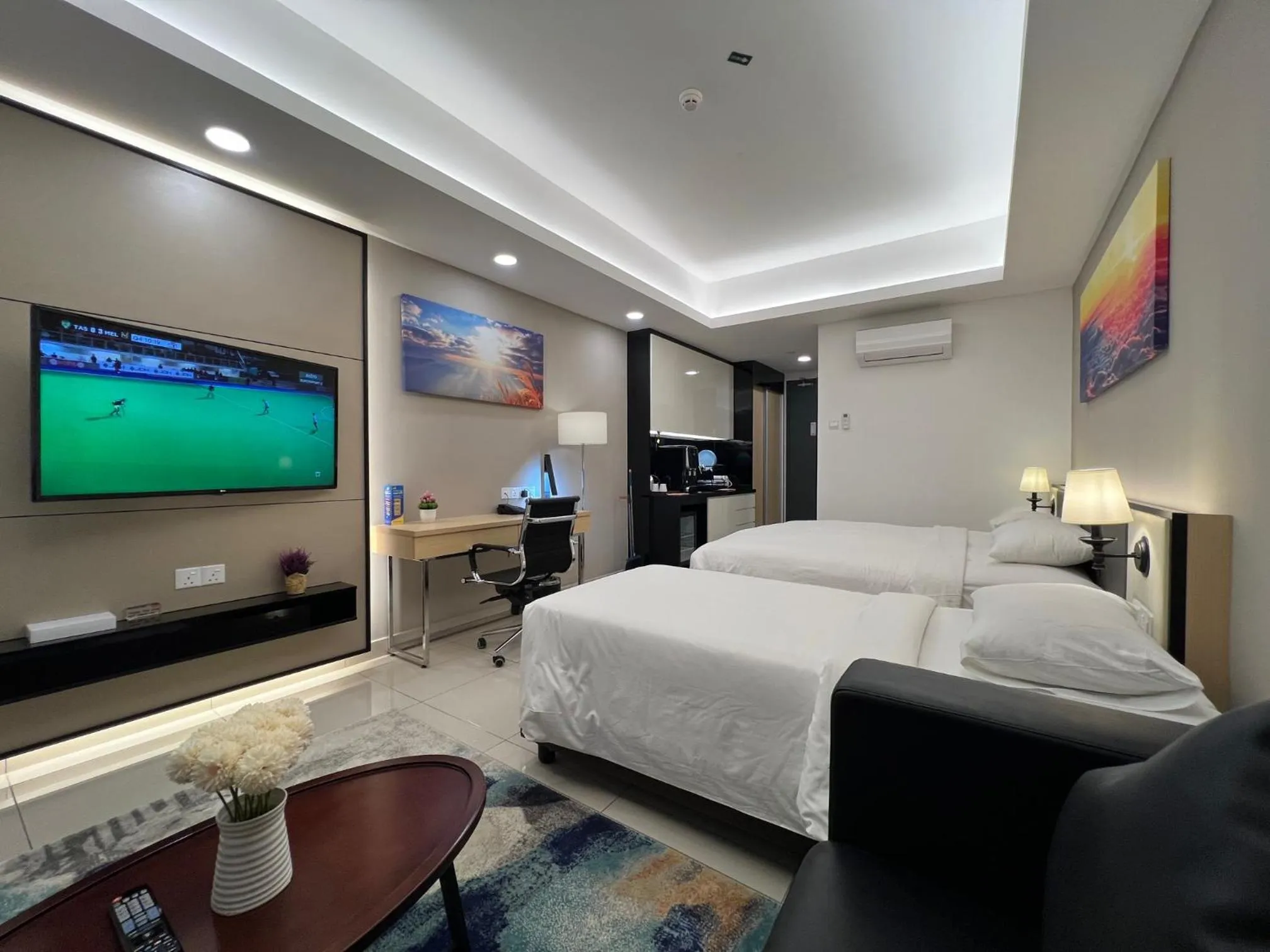 Living room, Bed in QUINCE HOME GRAND ION DELEMEN GENTING HIGHLANDs