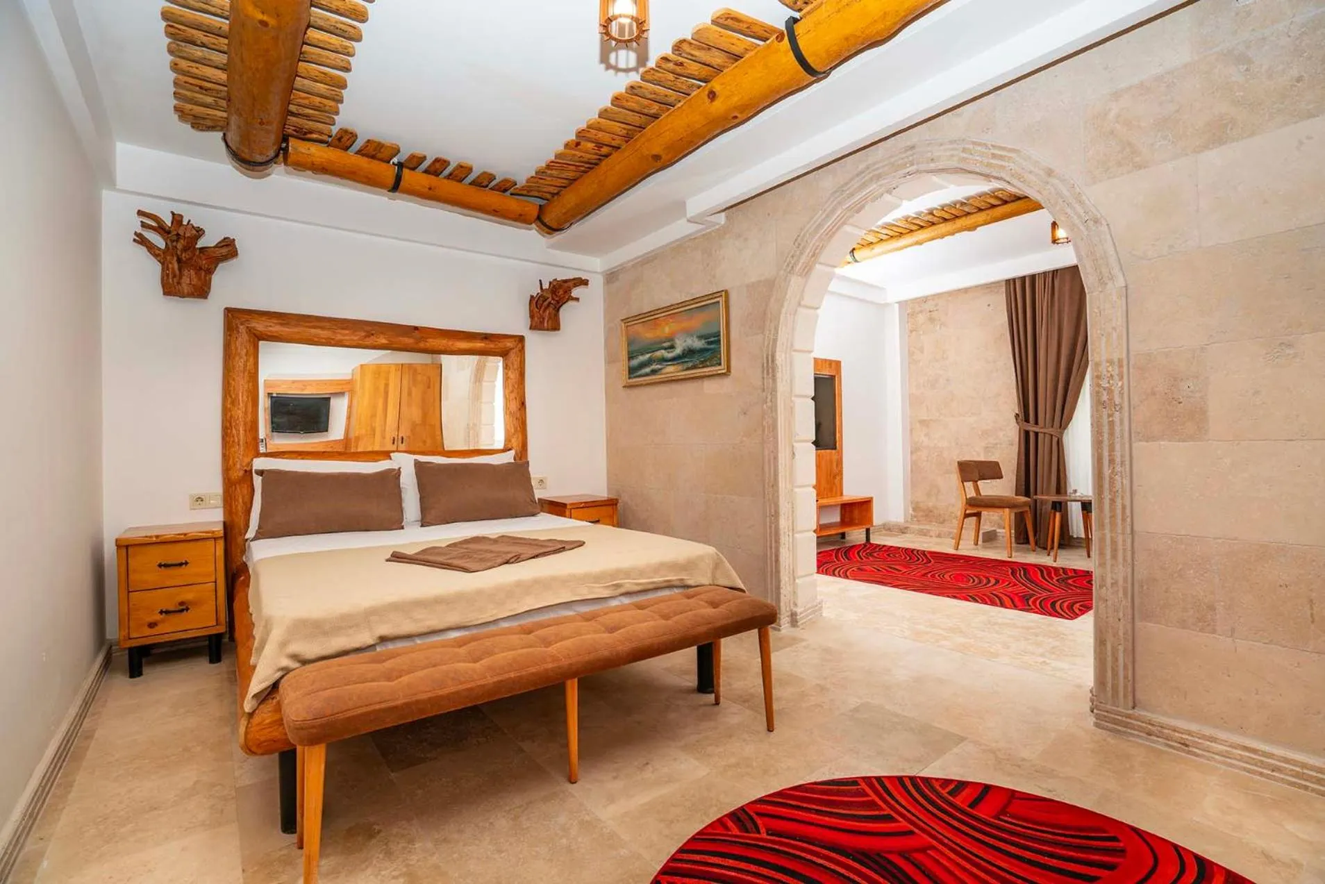 Bed in PASHA PALACE HOTEL