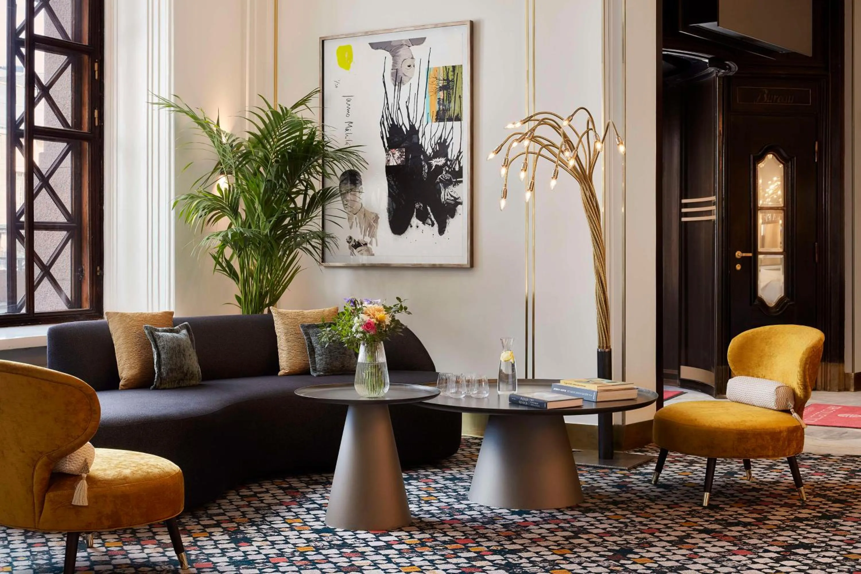 Lobby or reception in NH Collection Helsinki Grand Hansa