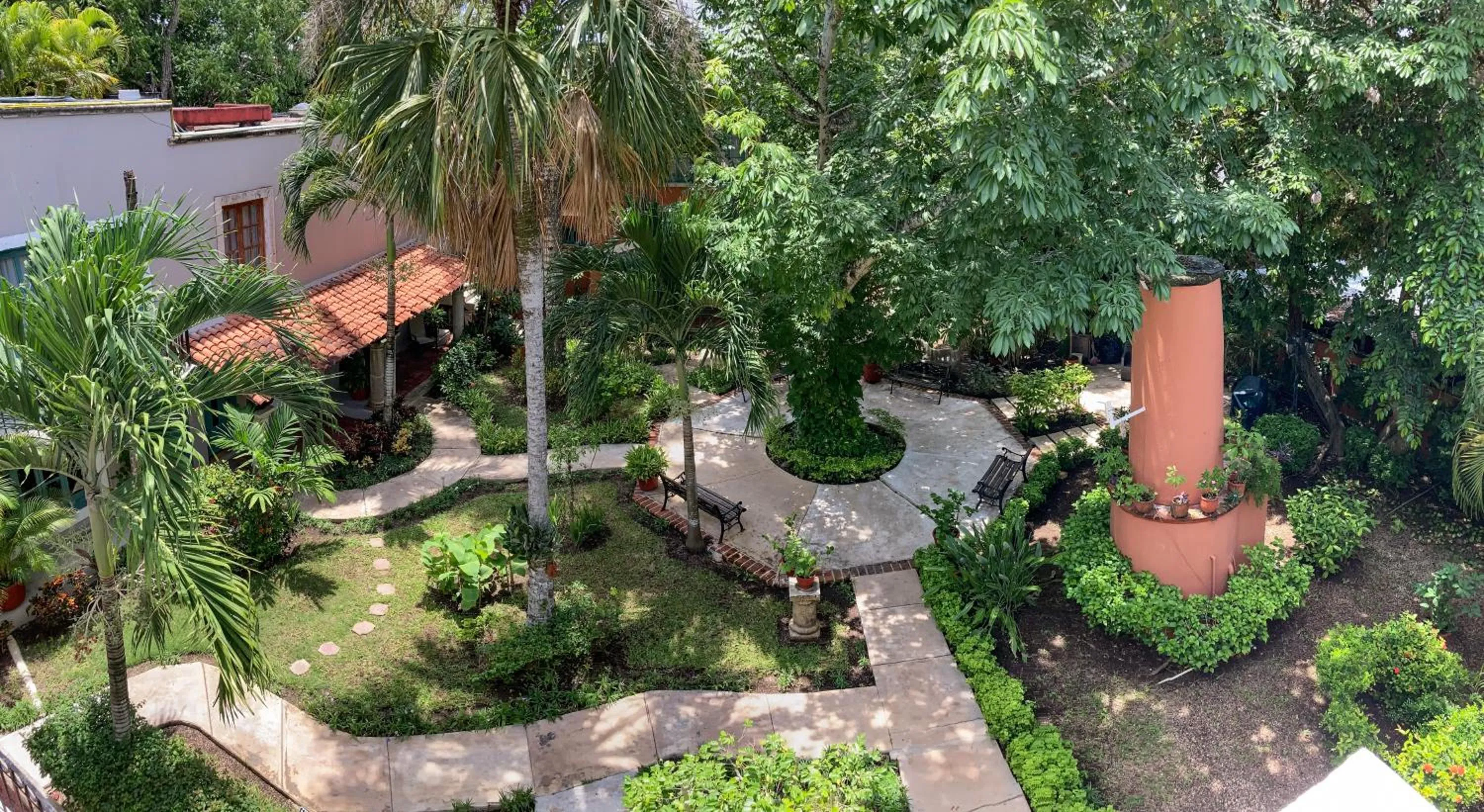 Garden view in Hacienda San Miguel