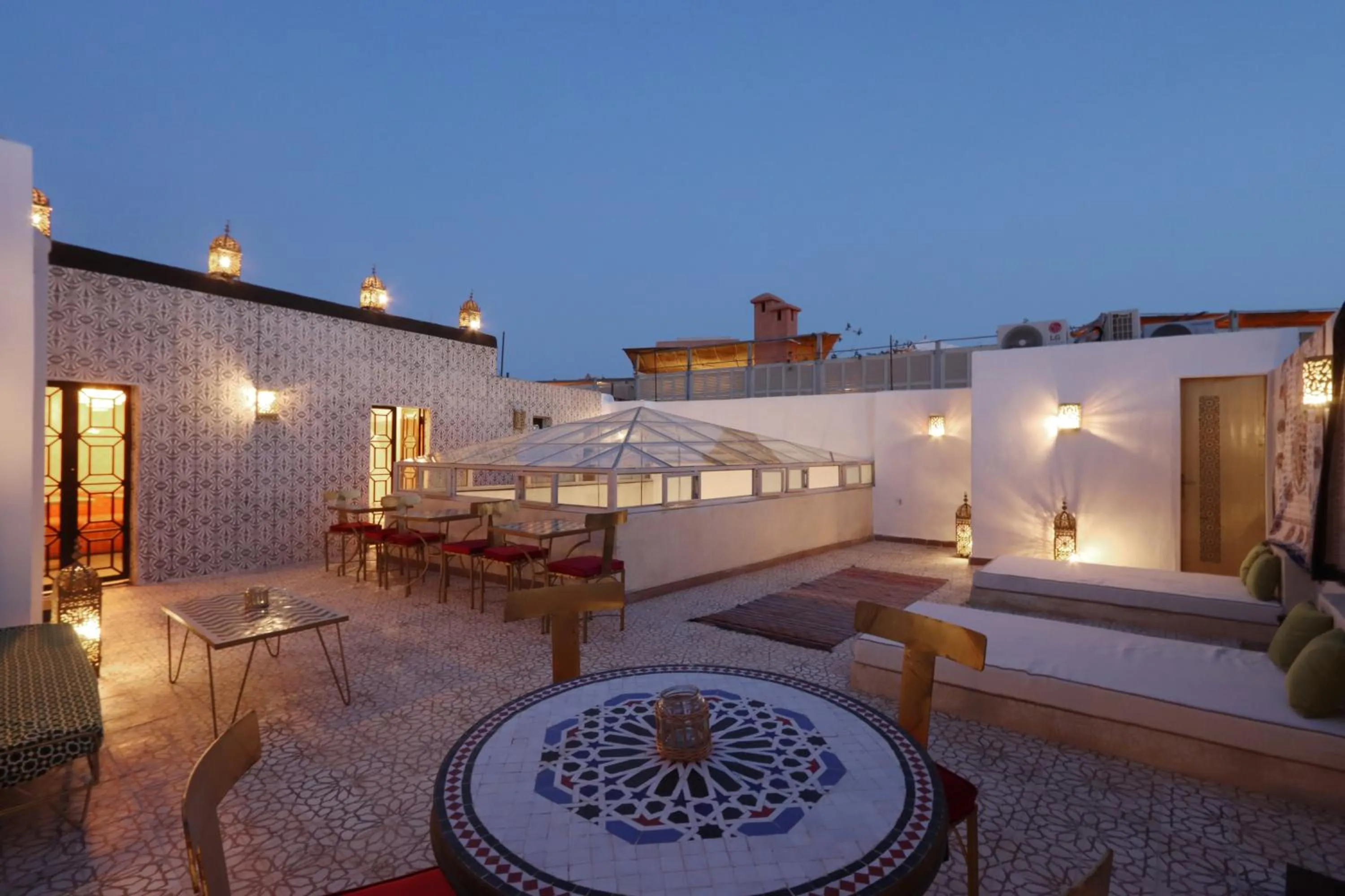 Patio in Riad La Fayette Bed & Breakfast