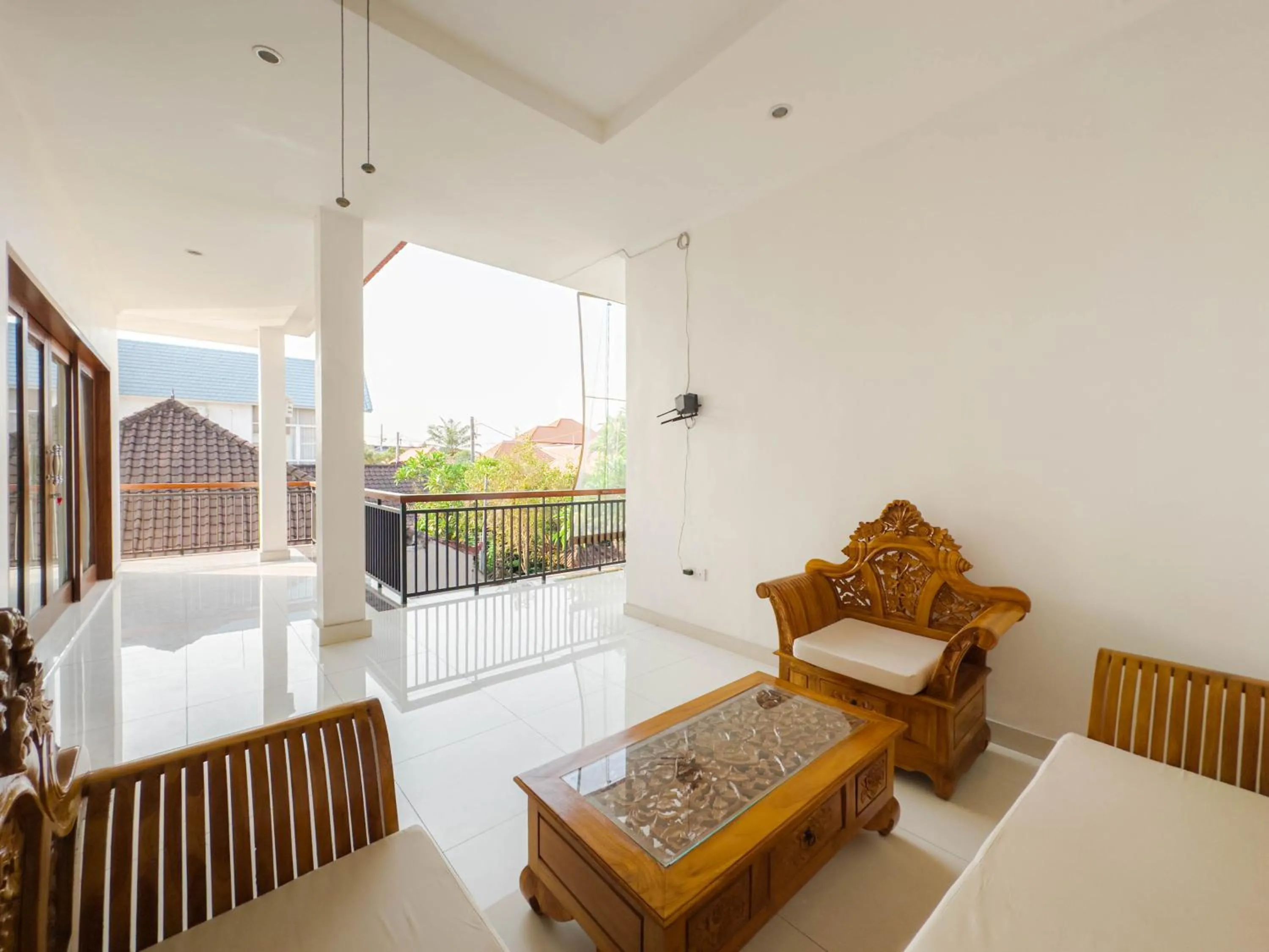 Living room in Moai House