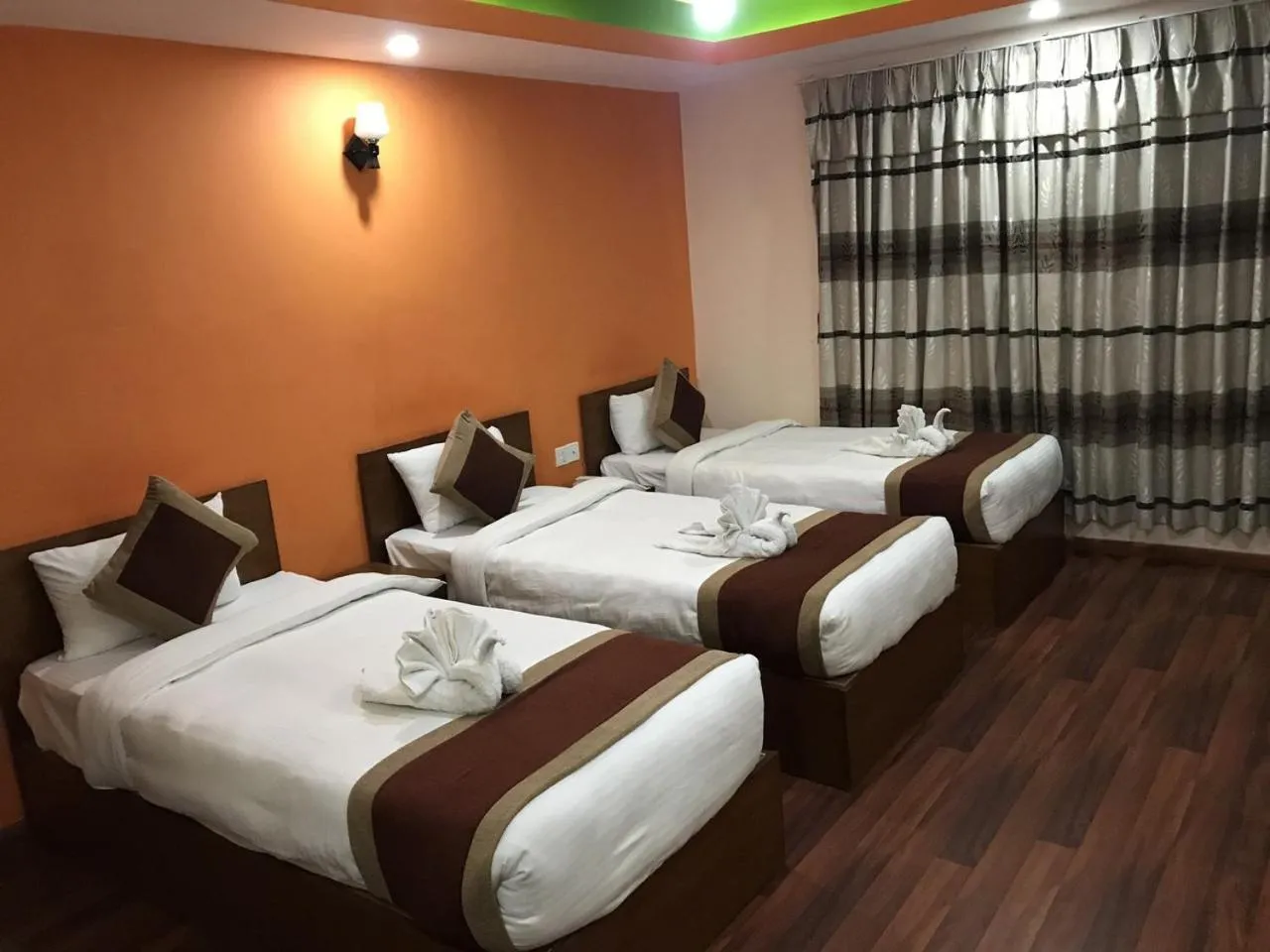 Bed in Kathmandu Peace Hotel