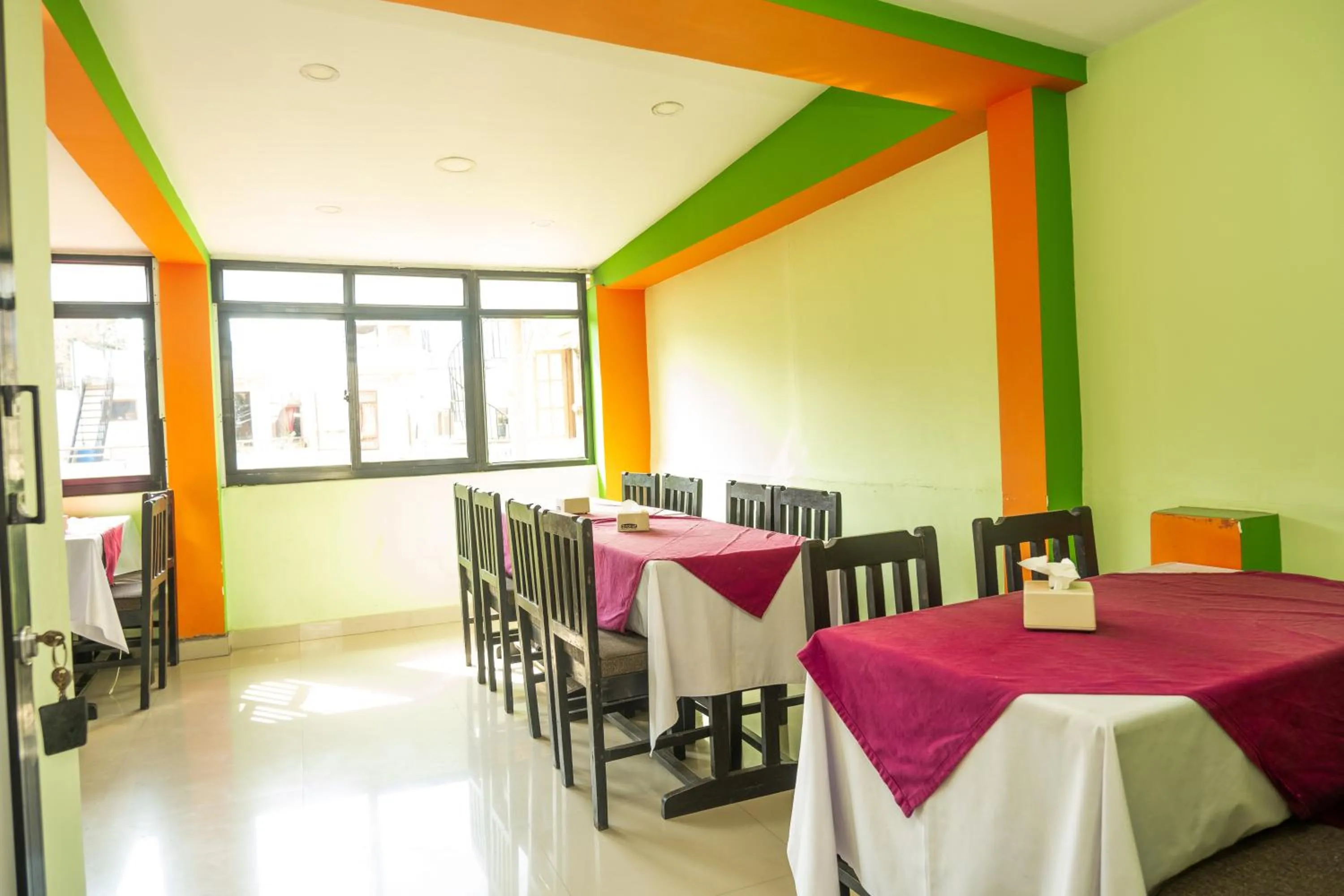 Dining area in Kathmandu Peace Hotel