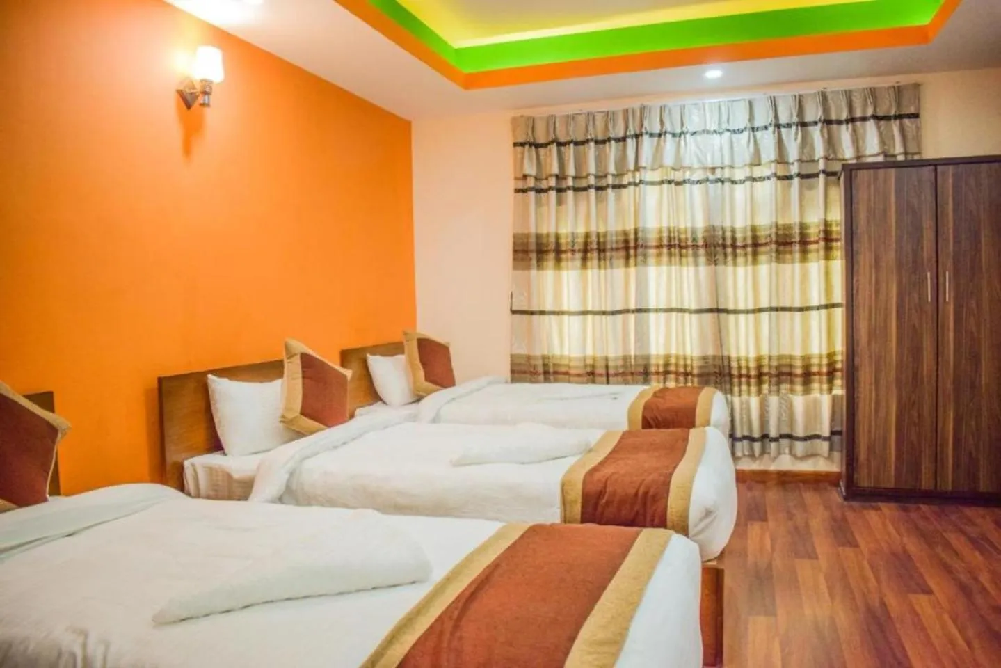 Bed in Kathmandu Peace Hotel