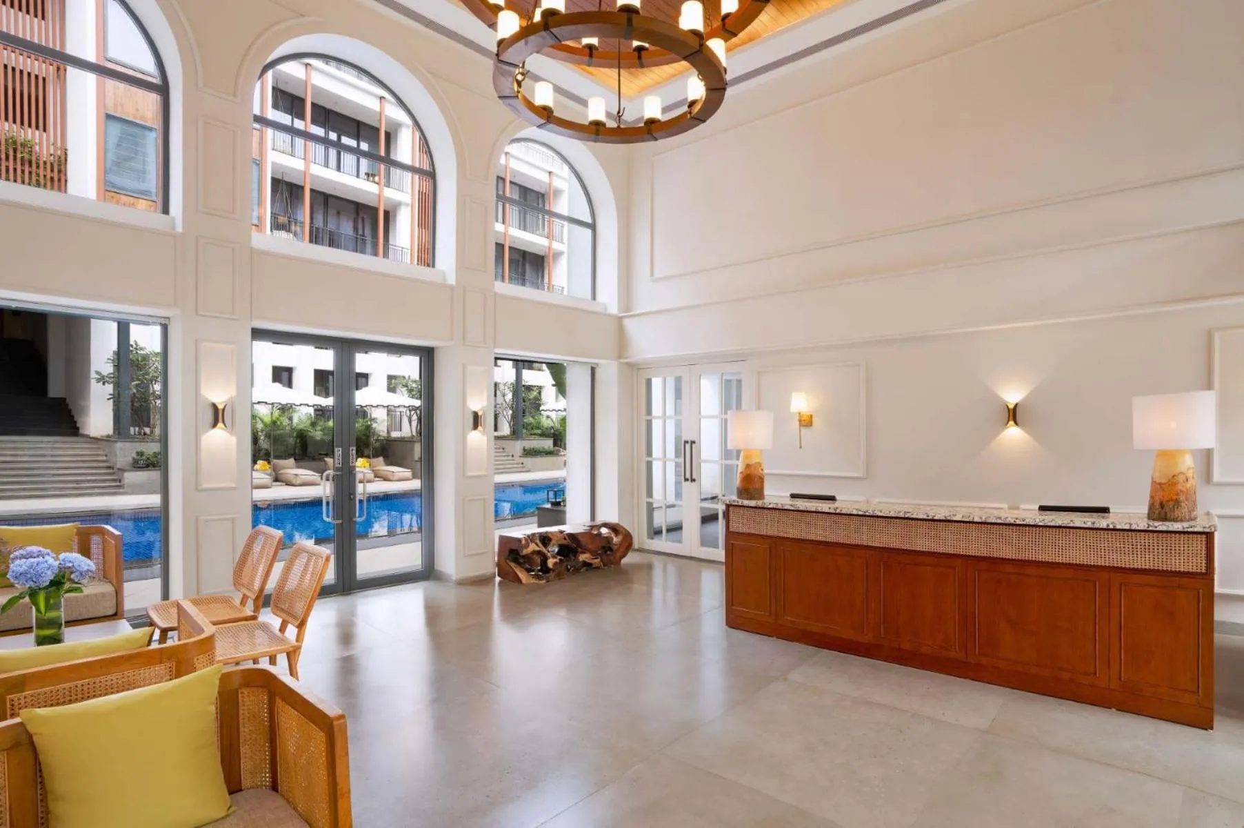 Lobby or reception in The Astor - All Suites Hotel Candolim Goa