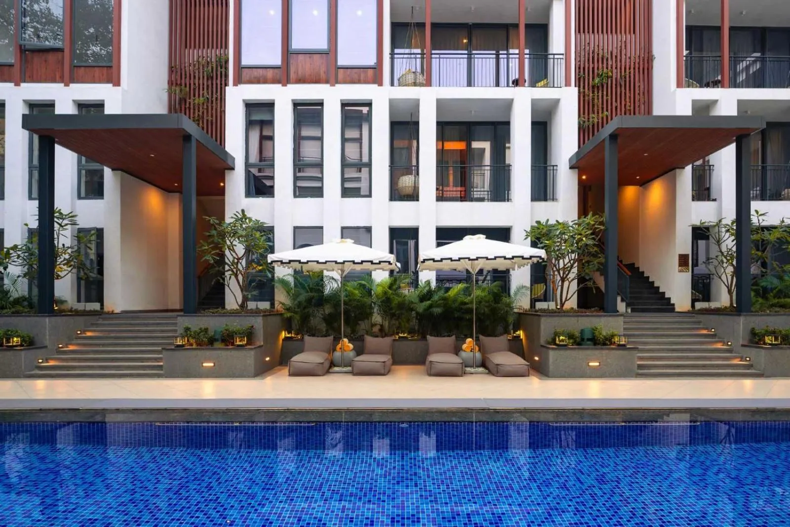 sunbed in The Astor - All Suites Hotel Candolim Goa